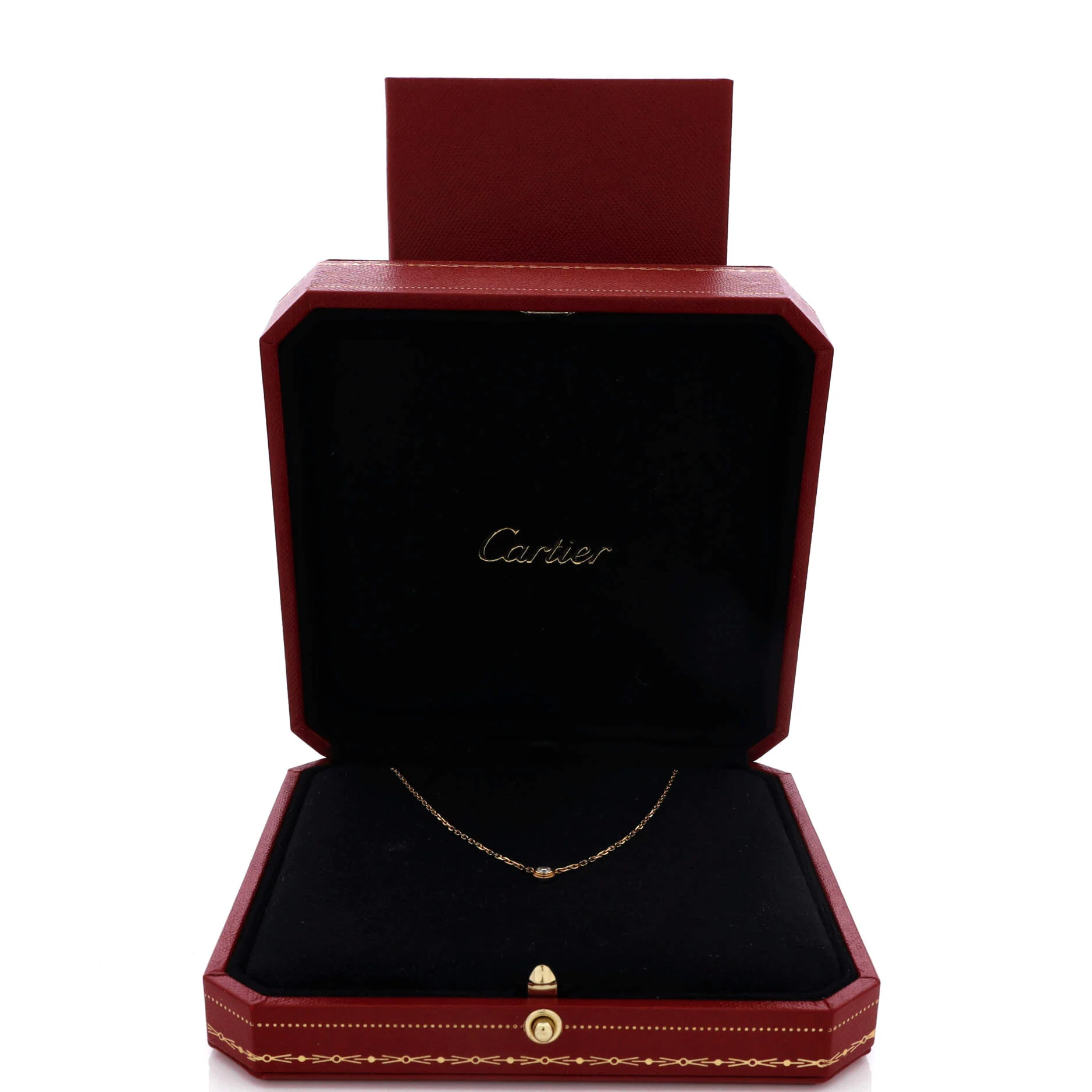Cartier D'Amour Pendant Necklace 18K Rose Gold with Diamond Small - Image 2