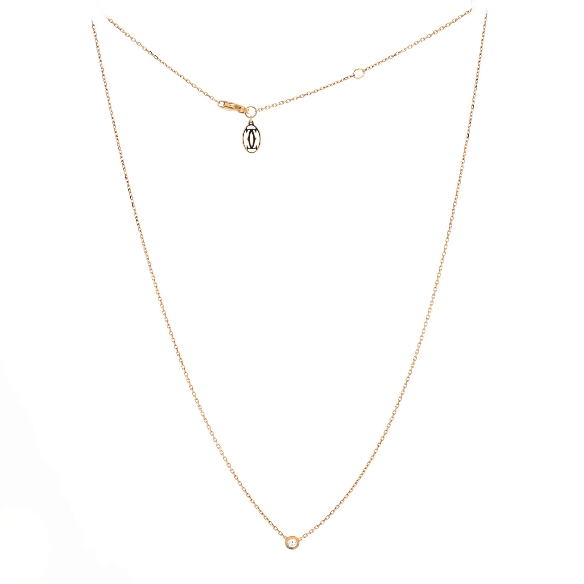 Cartier D'Amour Pendant Necklace 18K Yellow Gold and Diamond XS - Image 2