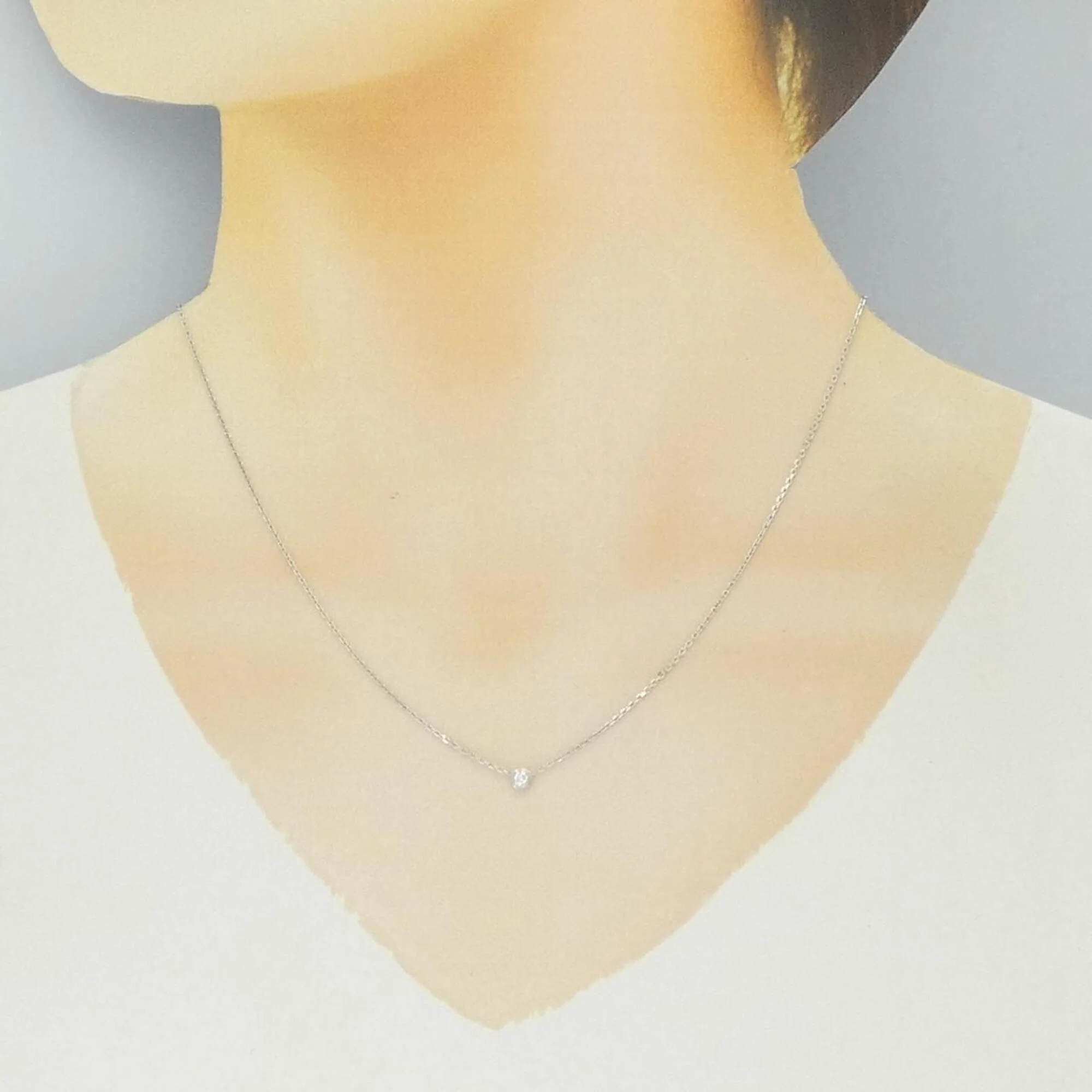 Damour Pendant Necklace 18K White Gold - Image 6