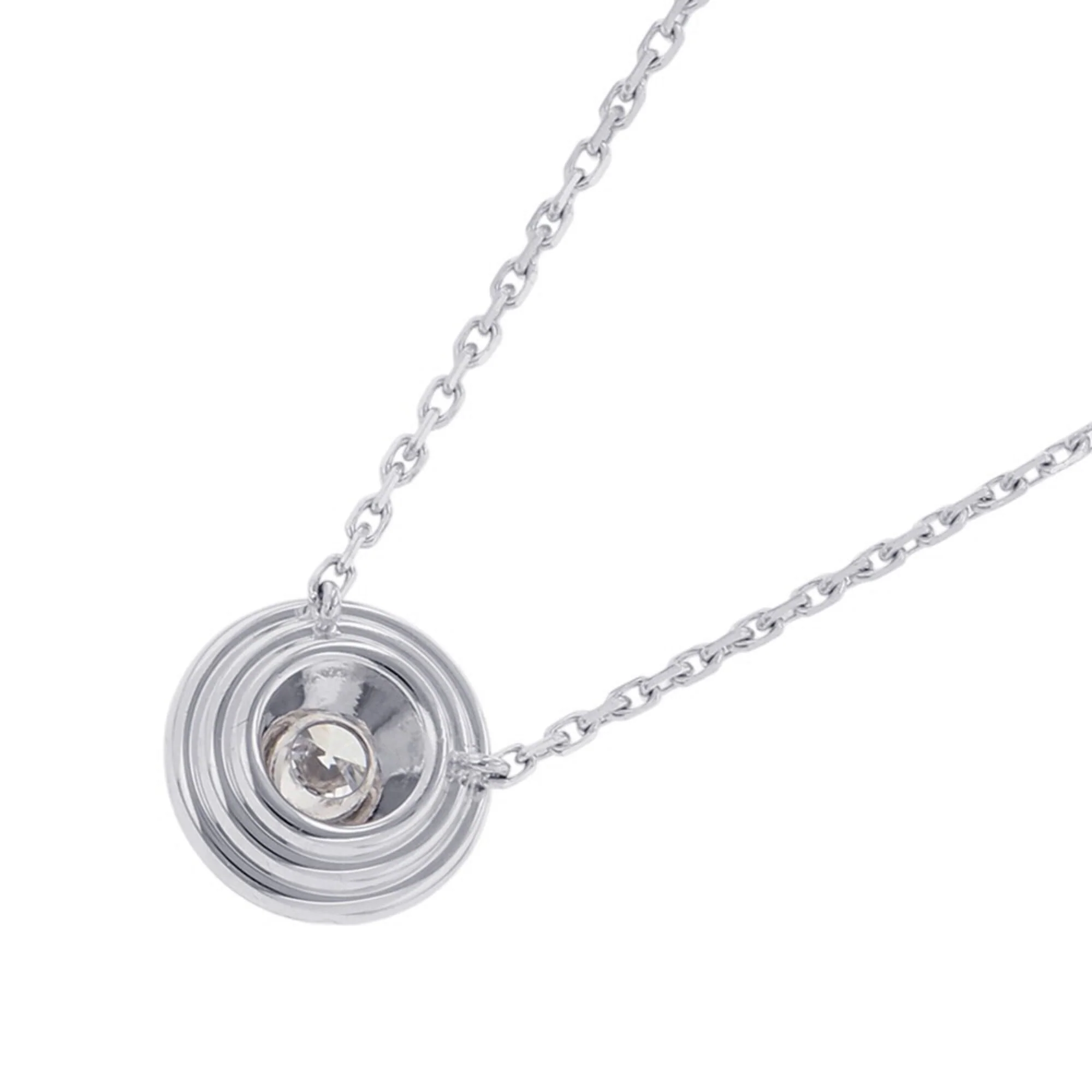 Damour Pendant Necklace 18K White Gold With Diamond Pavé - Image 3