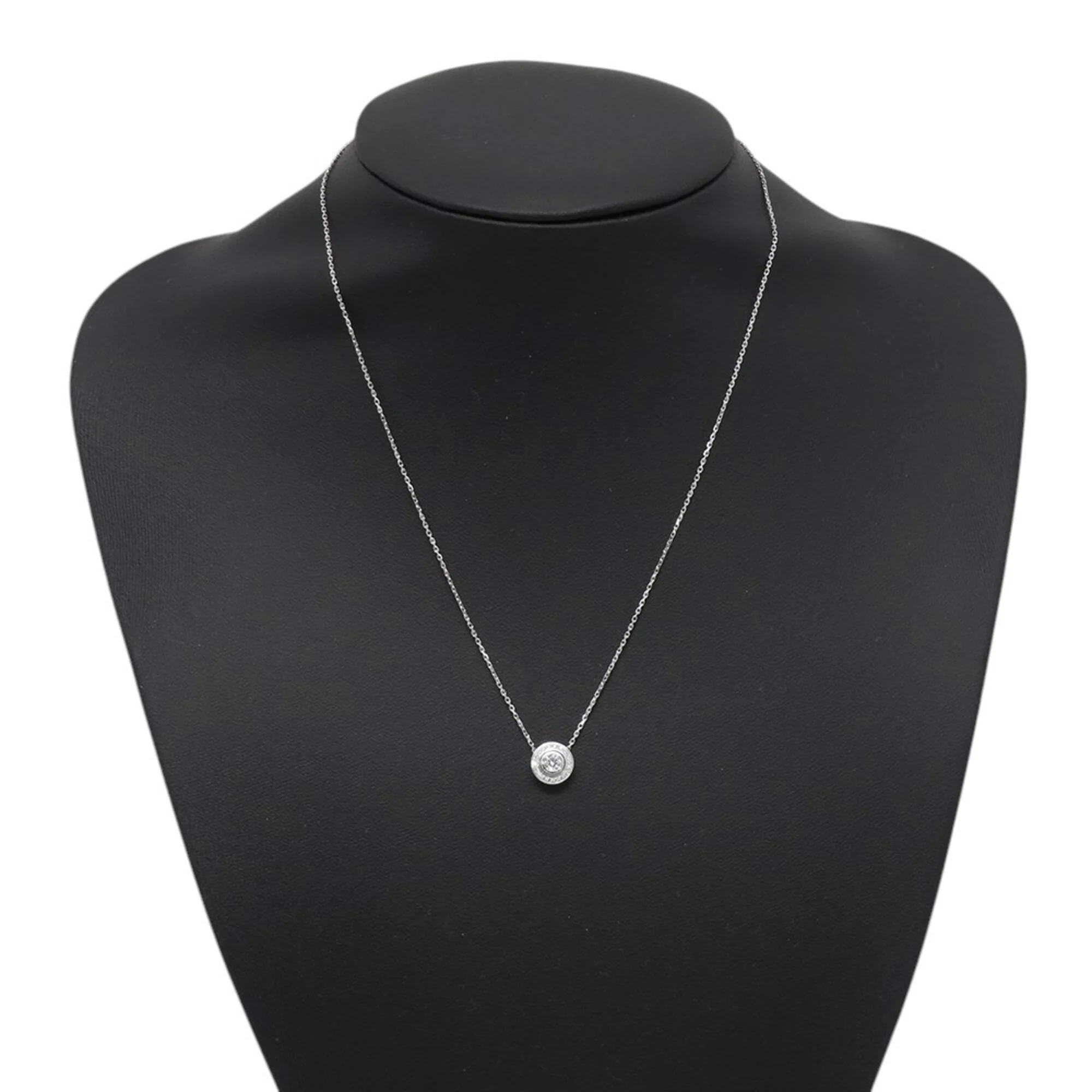 Damour Pendant Necklace 18K White Gold With Diamond Pavé - Image 4