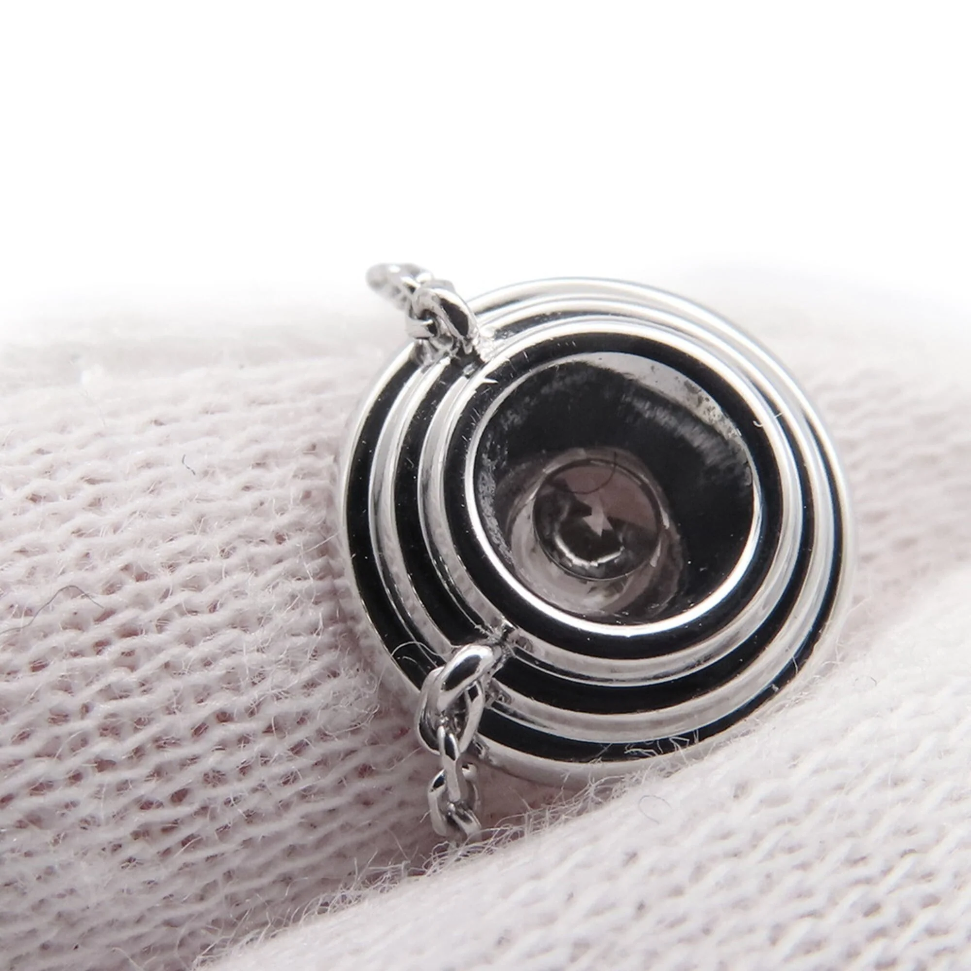 Damour Pendant Necklace 18K White Gold With Diamond Pavé - Image 6