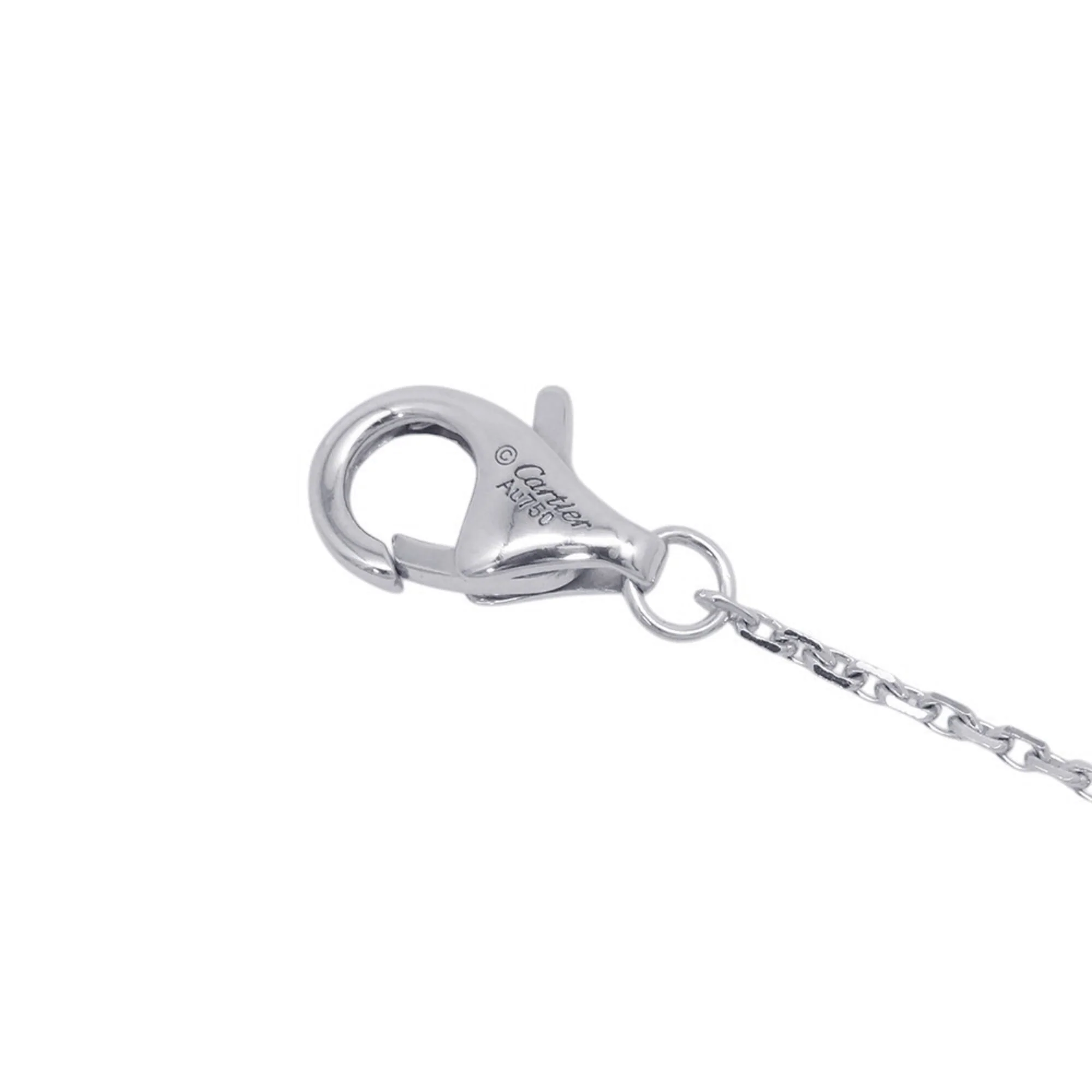 Damour Pendant Necklace 18K White Gold With Diamond Pavé - Image 8