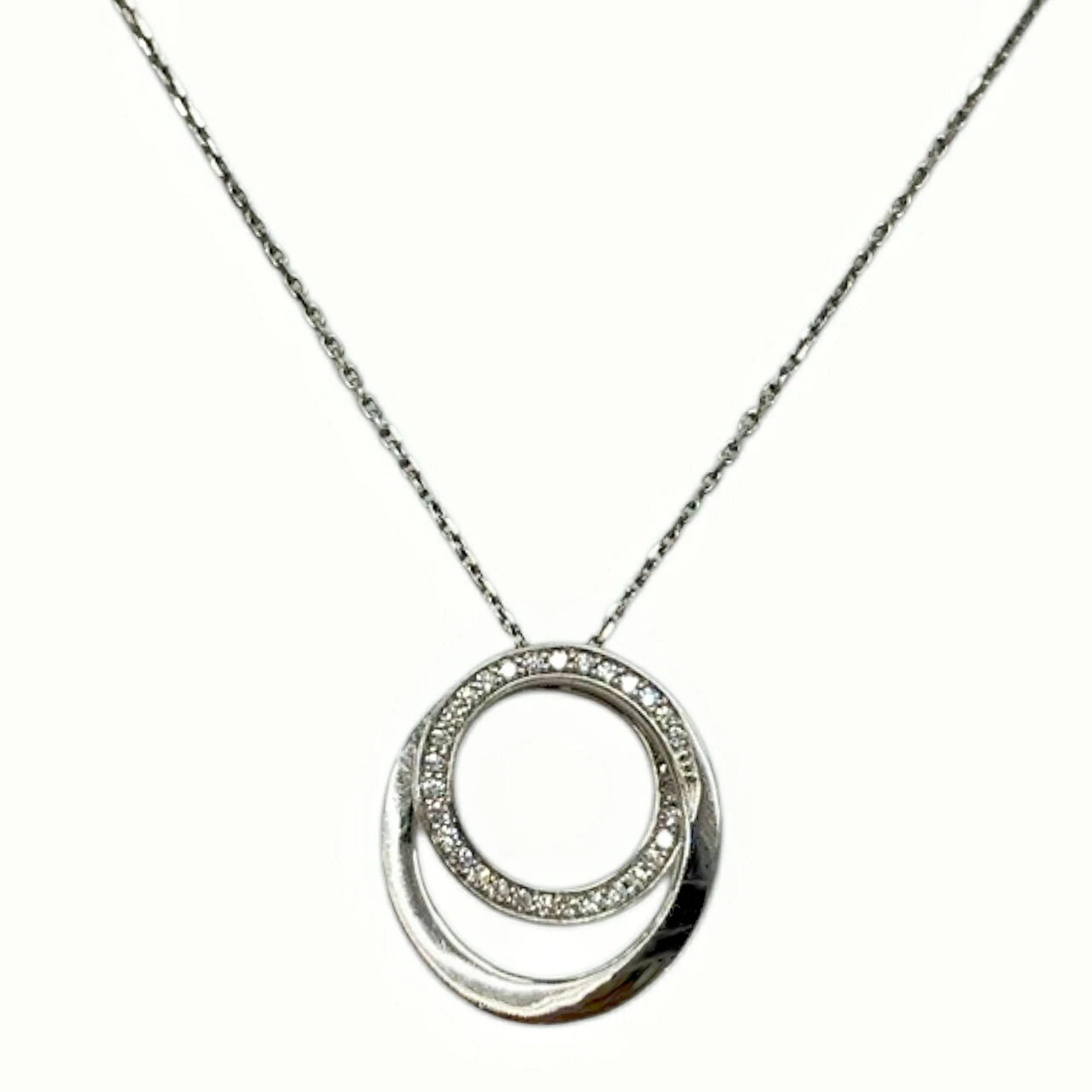 Etincelle De Pendant Necklace 18K White Gold with Diamond