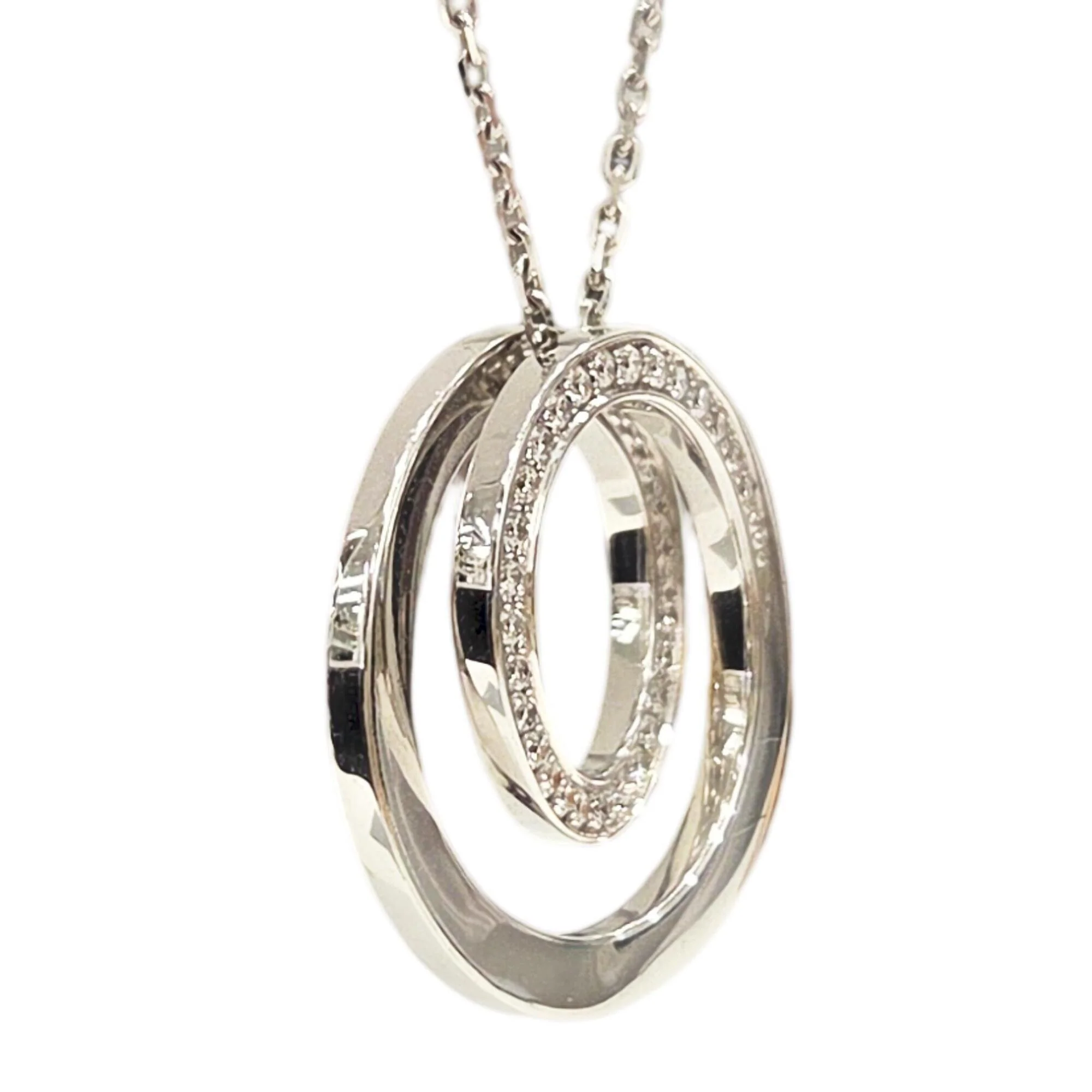 Etincelle De Pendant Necklace 18K White Gold with Diamond - Image 4