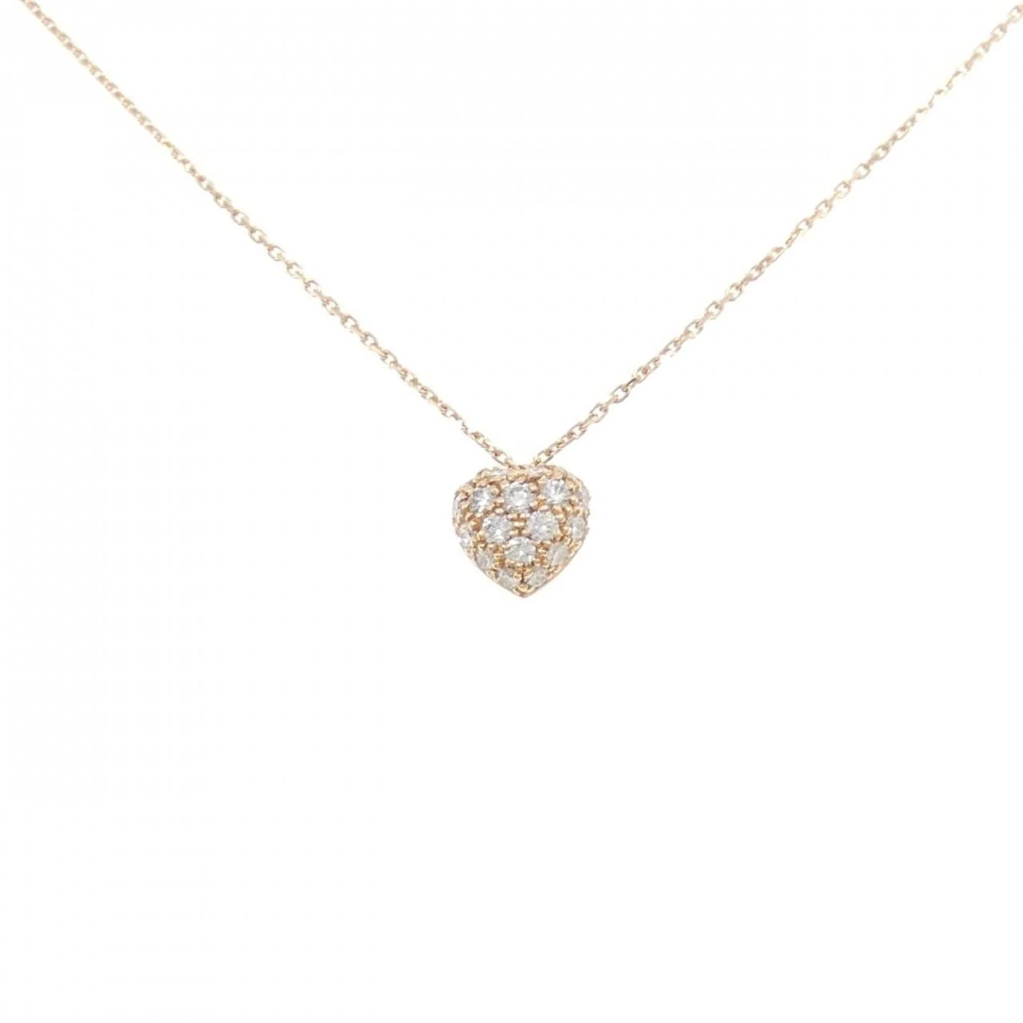 Heart Pendant Necklace 18K Rose Gold