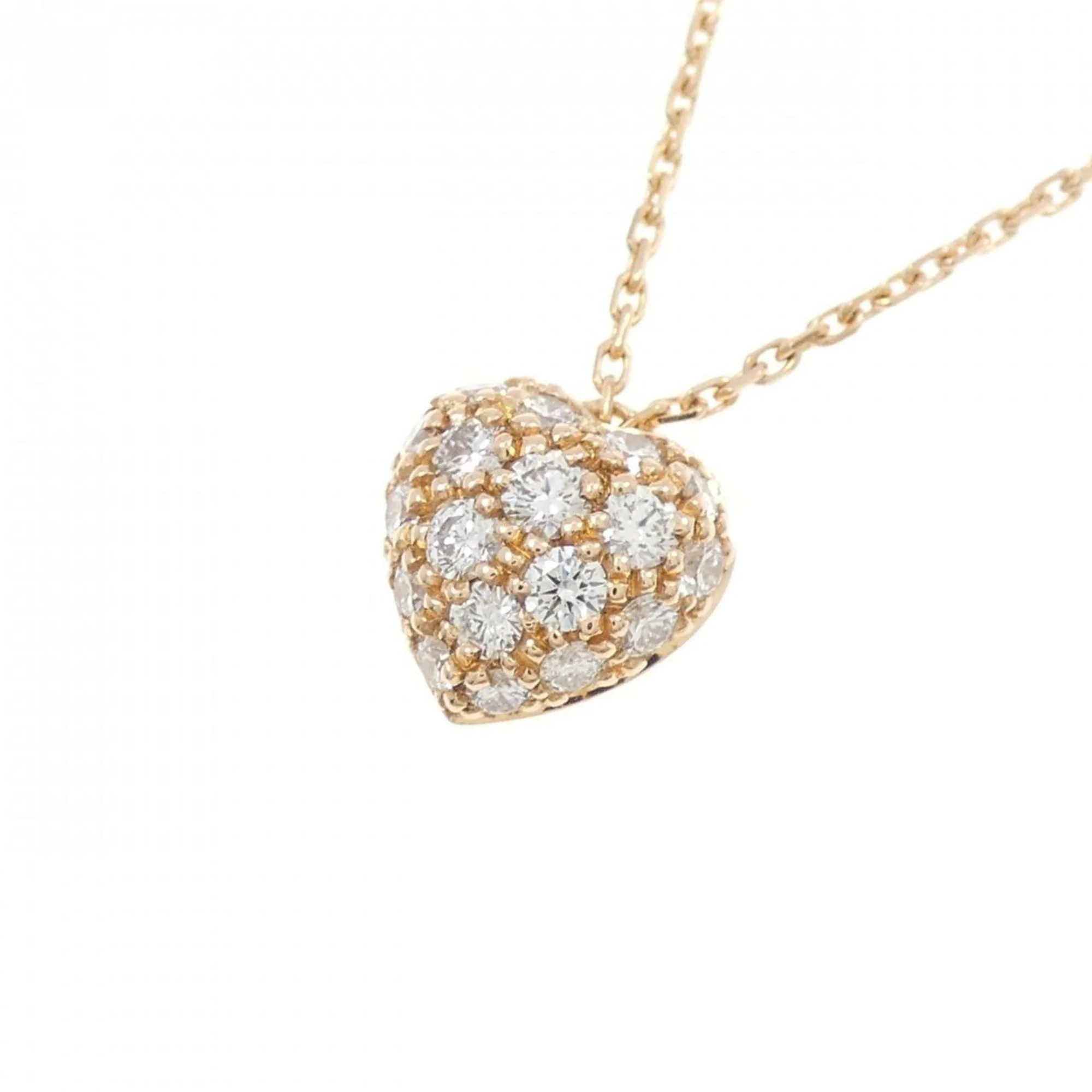 Heart Pendant Necklace 18K Rose Gold - Image 3
