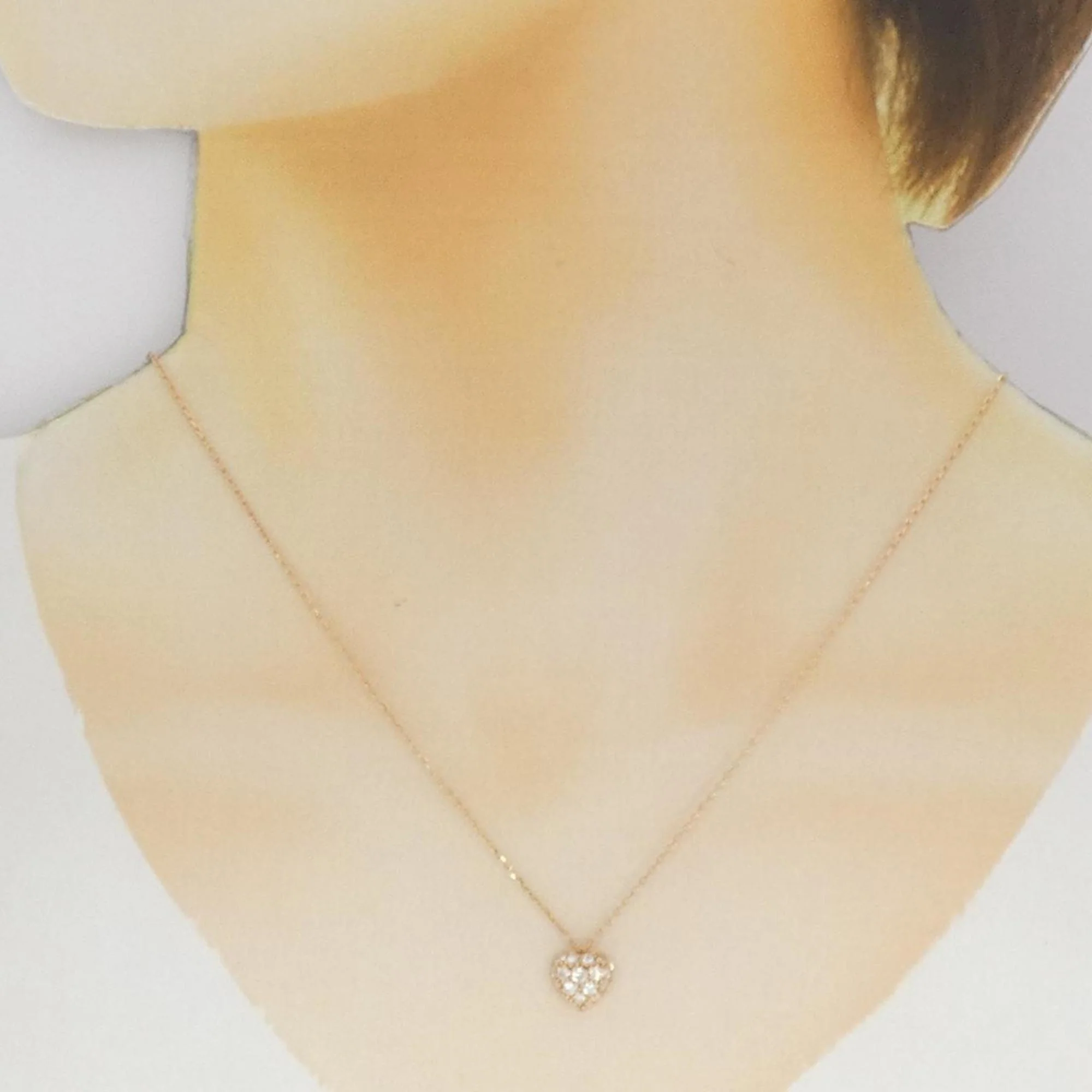 Heart Pendant Necklace 18K Rose Gold - Image 6