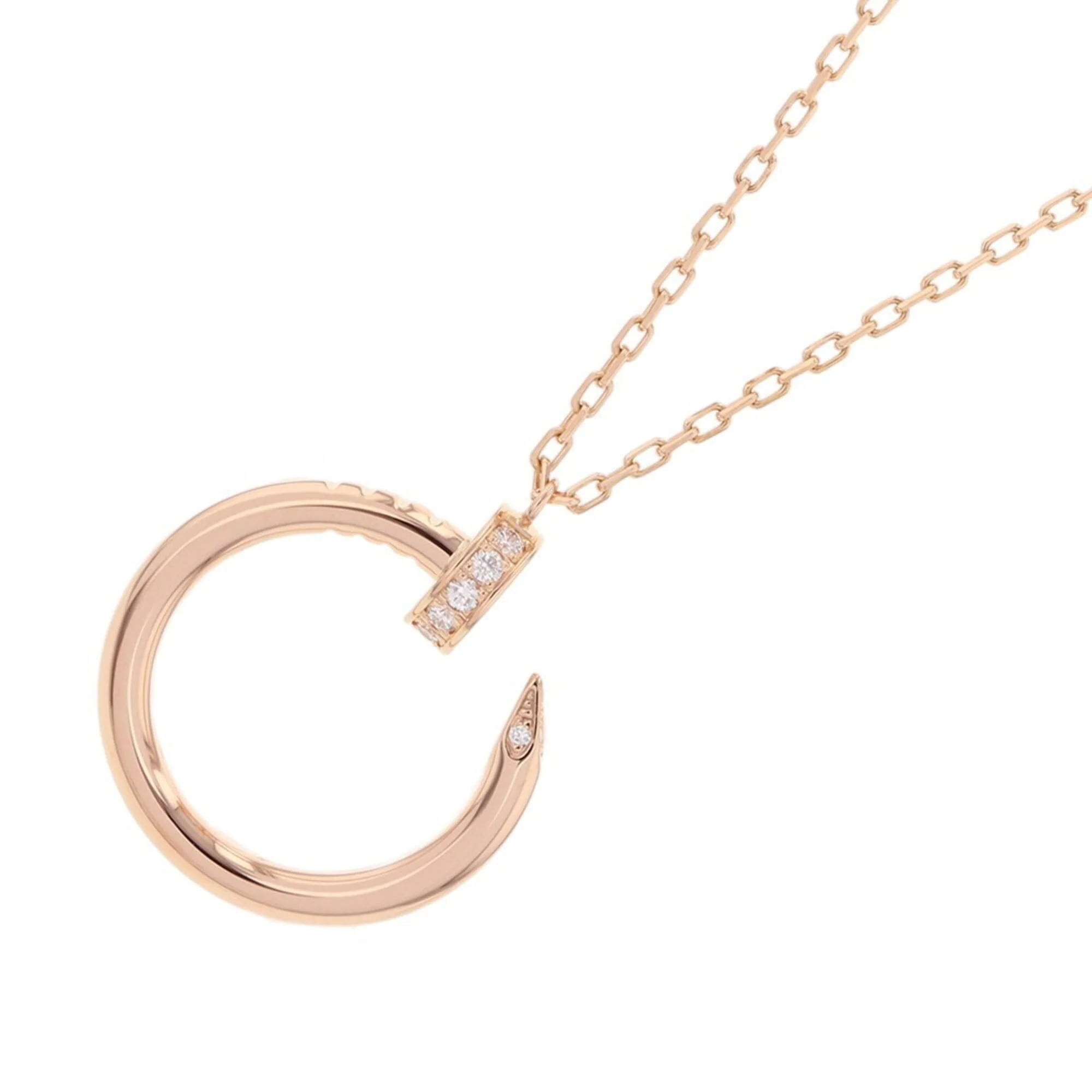 Juste un Clou Pendant Necklace 18K Rose Gold with 14 Diamonds - Image 3