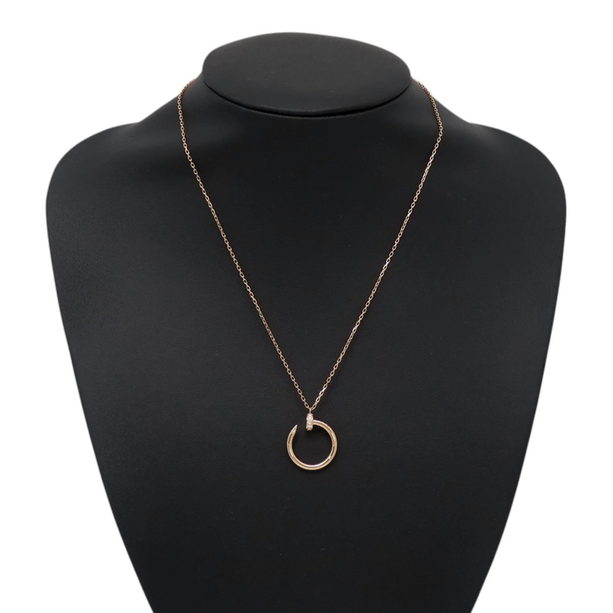 Juste un Clou Pendant Necklace 18K Rose Gold with 14 Diamonds - Image 4