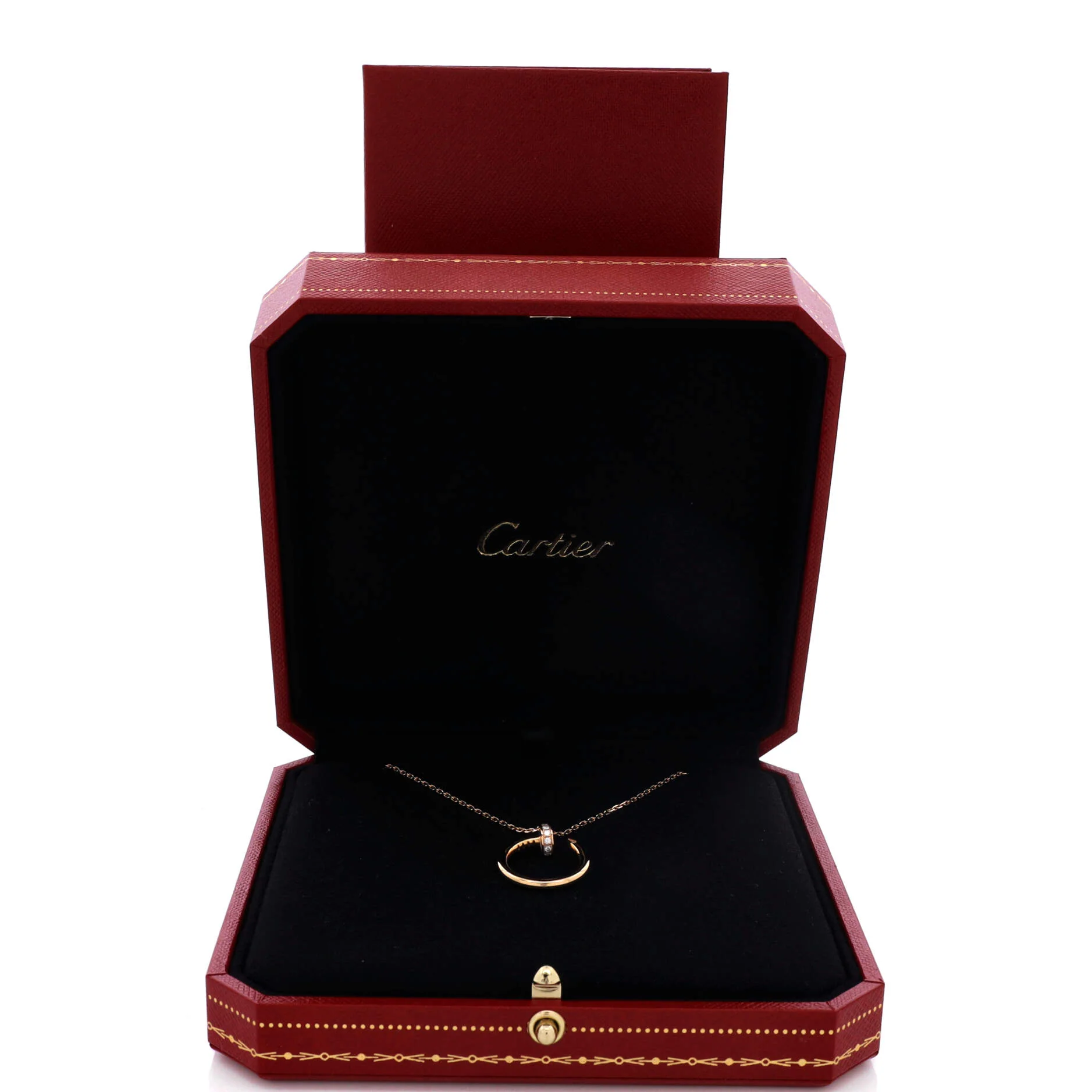 Juste un Clou Pendant Necklace 18K Rose Gold with Diamonds - Image 2