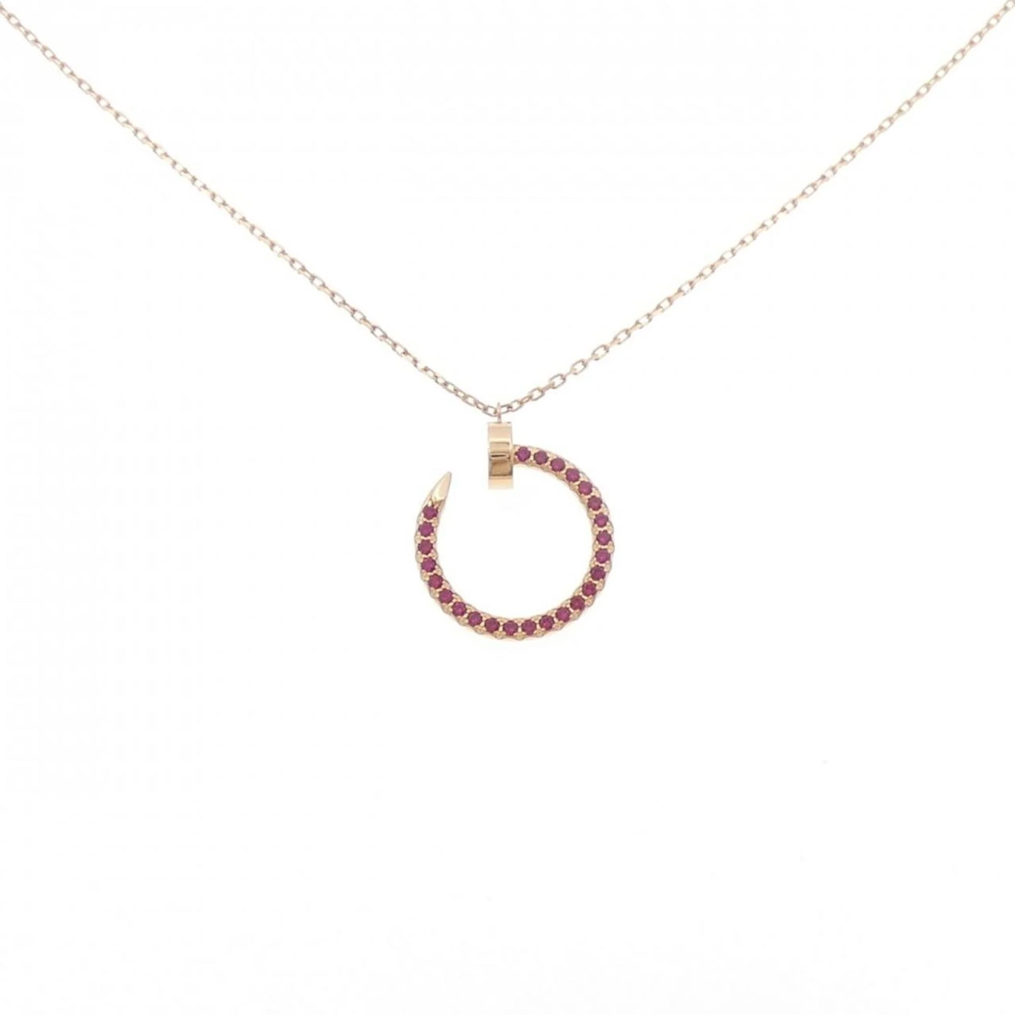 Juste un Clou Pendant Necklace 18K Rose Gold with Ruby