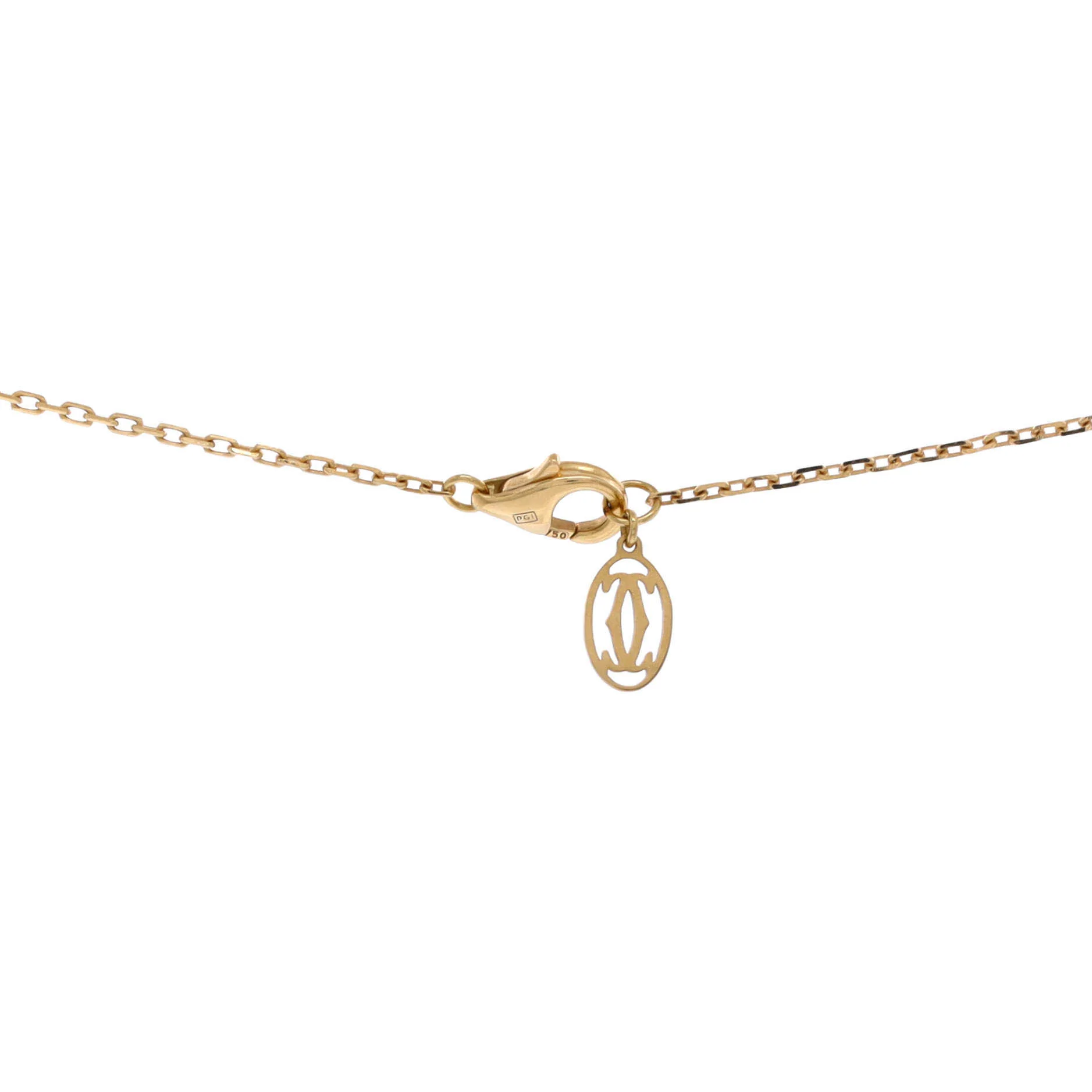 Juste un Clou Pendant Necklace 18K Yellow Gold and Pave Diamonds - Image 4