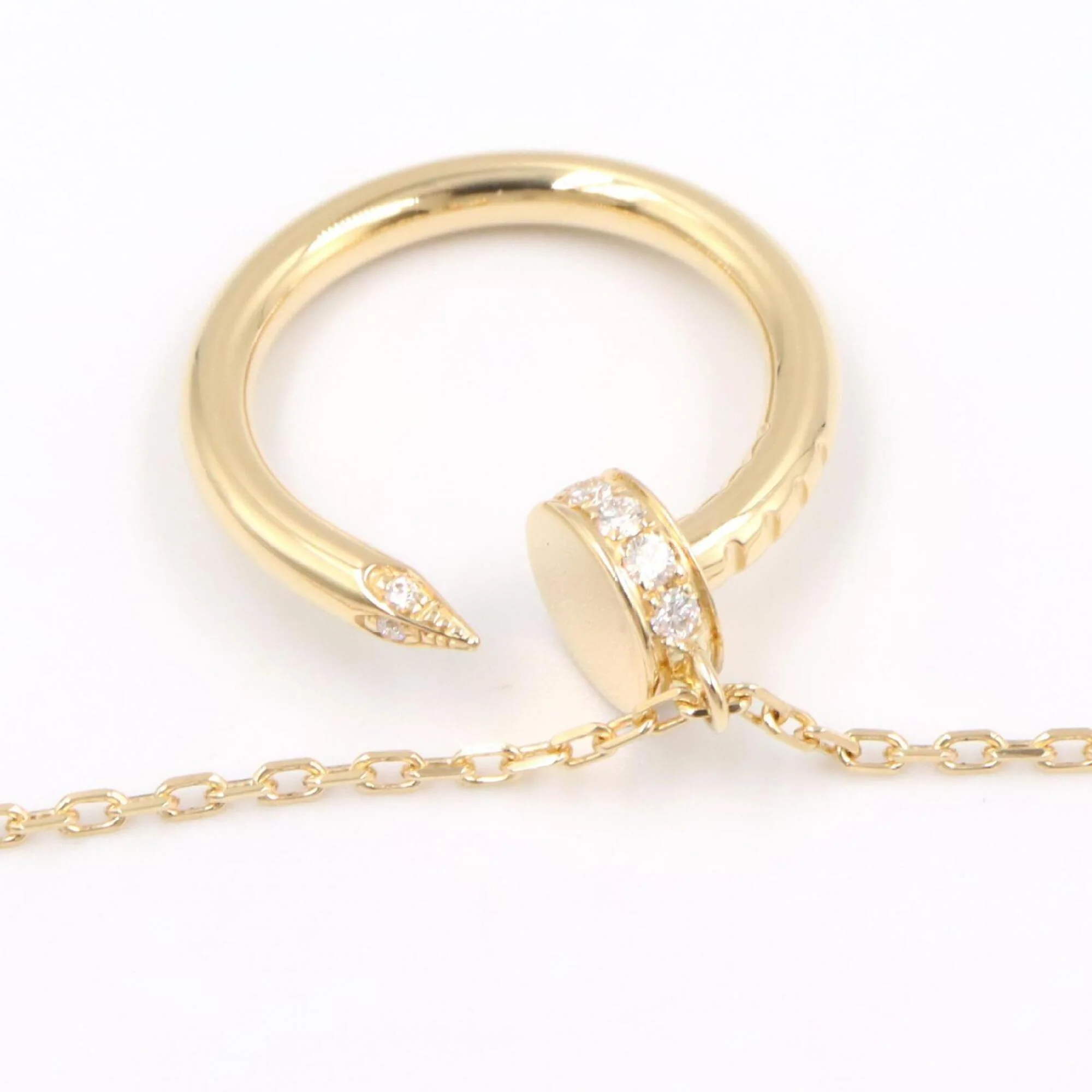 Juste un Clou Pendant Necklace 18K Yellow Gold with Diamond - Image 5