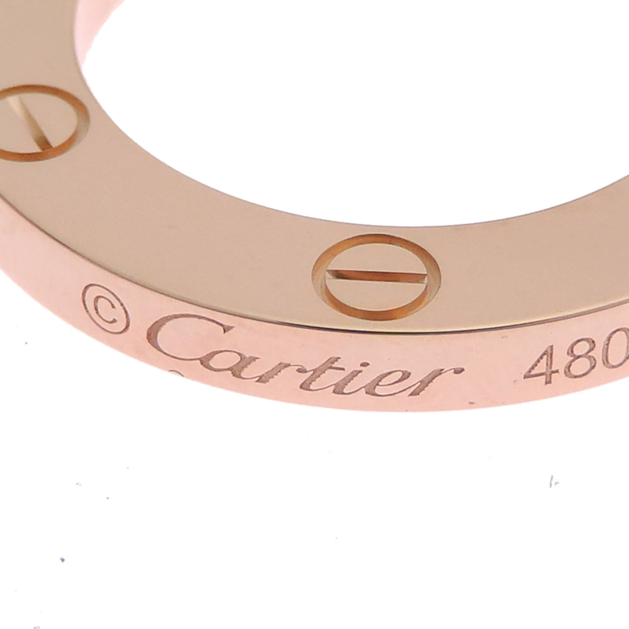 Love Circle Pendant Necklace 18K Rose Gold - Image 4