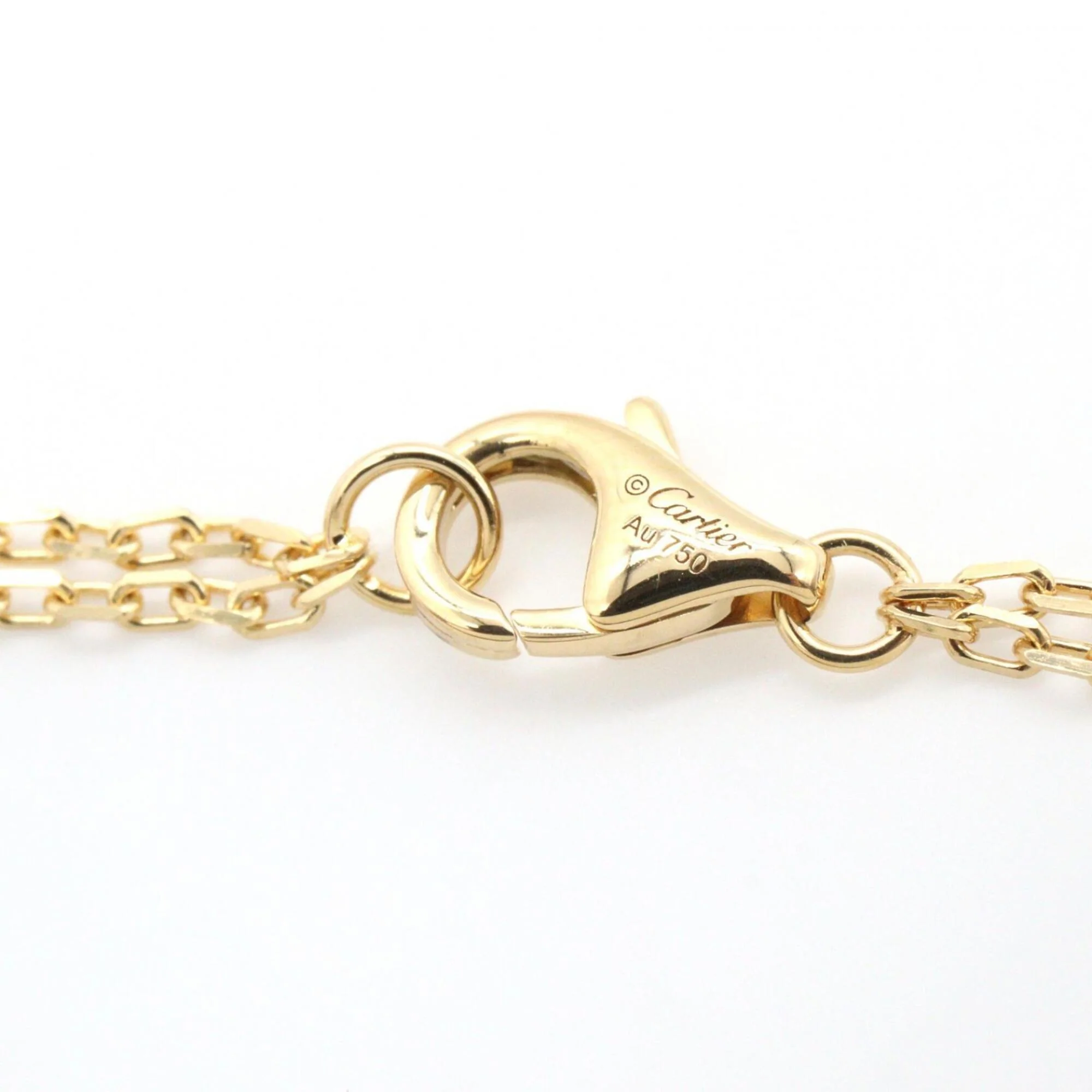 Love Circle Pendant Necklace 18K Yellow Gold with Diamond - Image 3