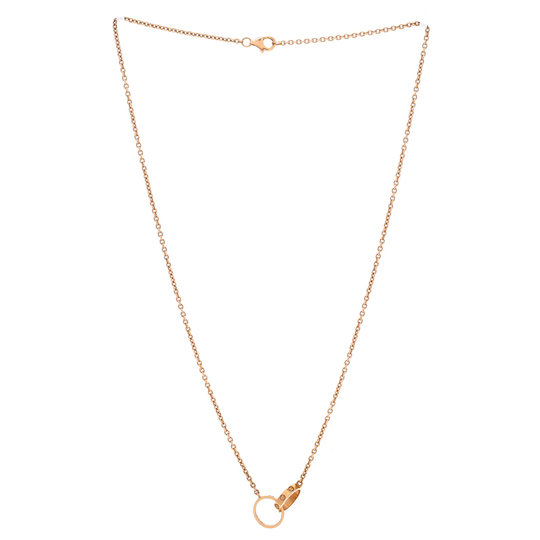 Love Interlocking Necklace 18K Rose Gold - Image 2