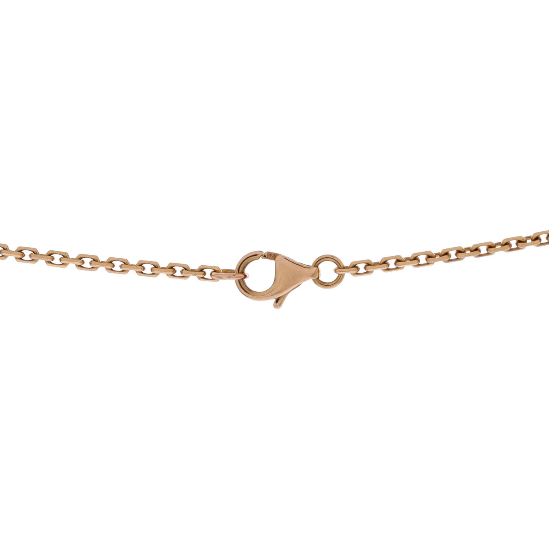 Love Interlocking Necklace 18K Rose Gold with Diamonds - Image 4