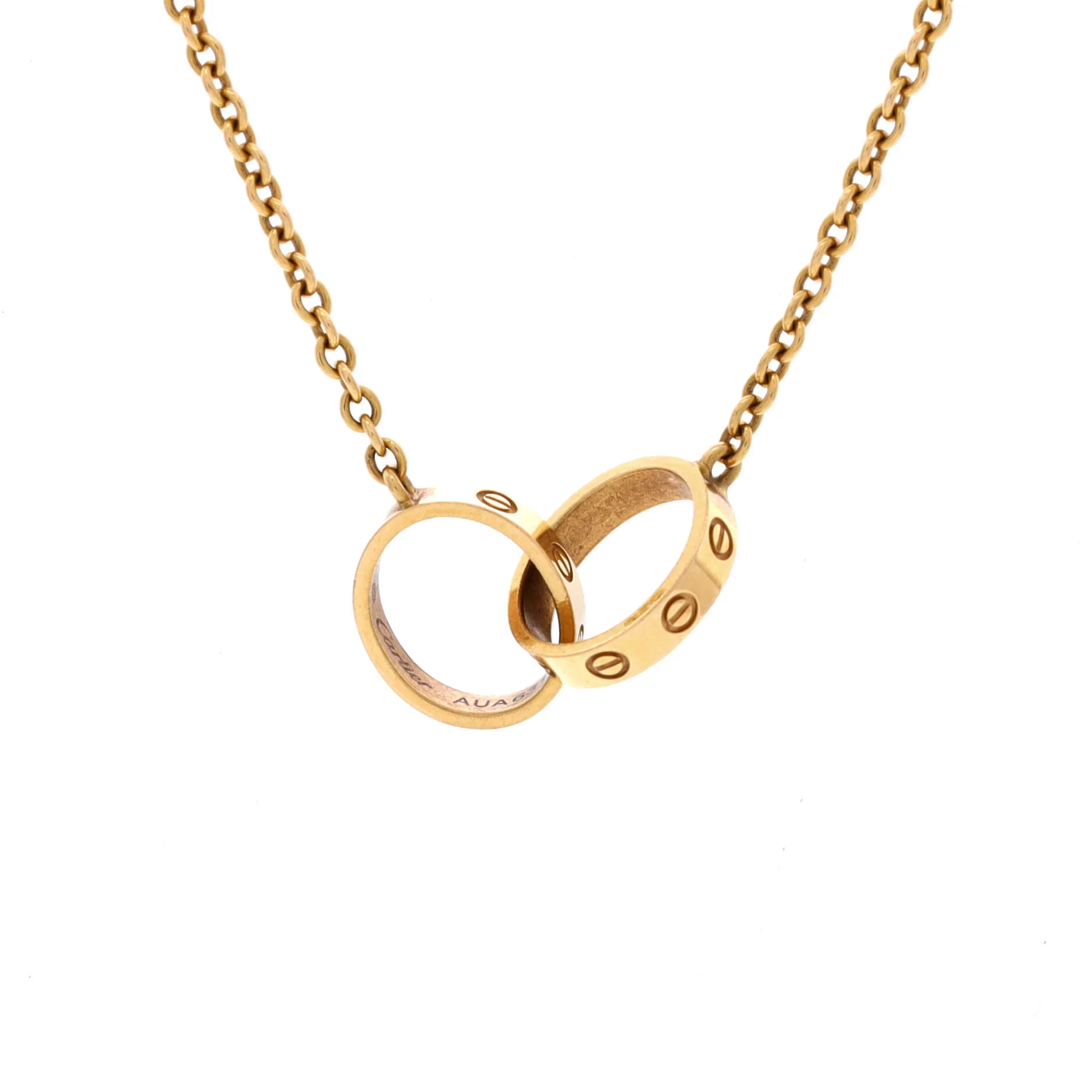 Love Interlocking Necklace 18K Yellow Gold