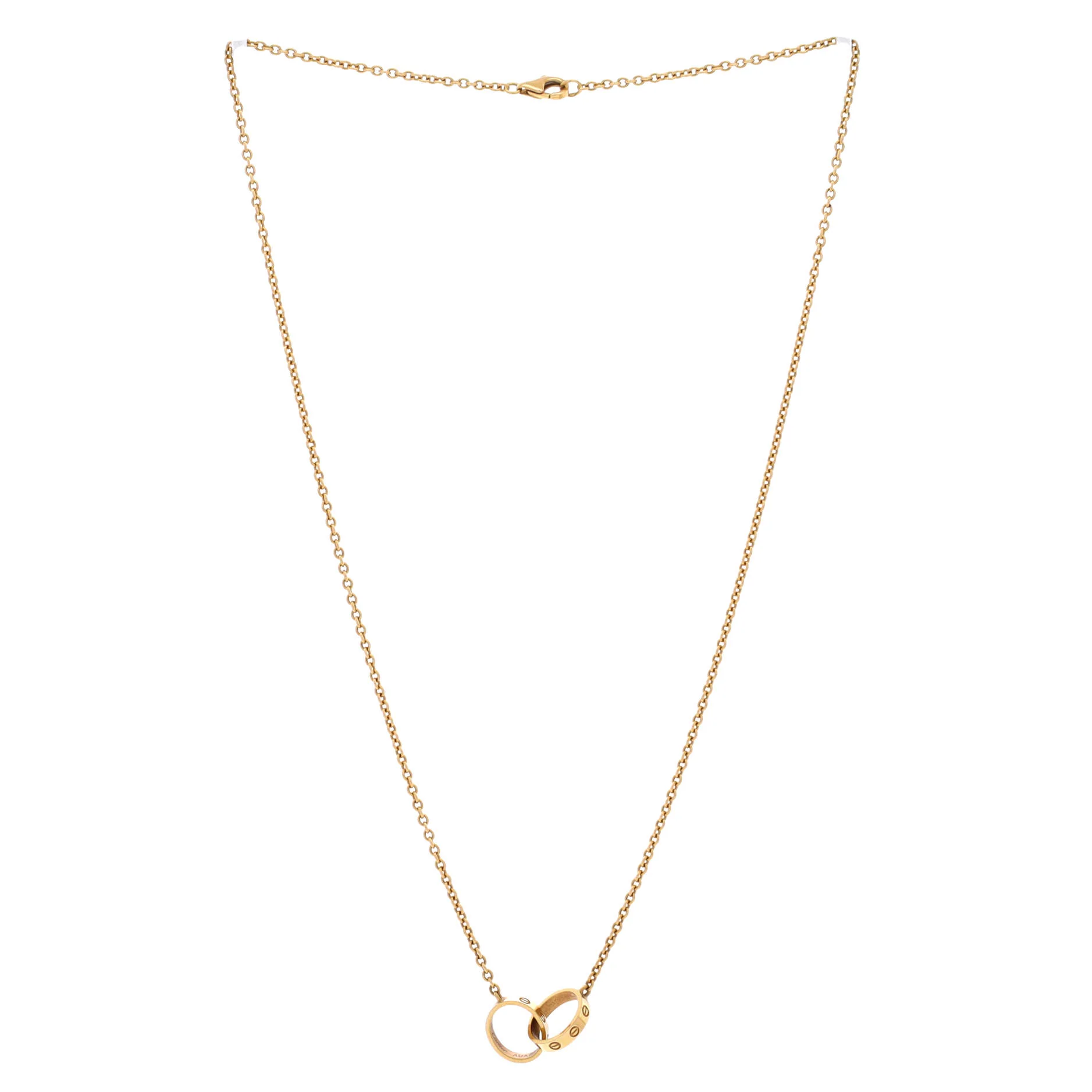 Love Interlocking Necklace 18K Yellow Gold - Image 2