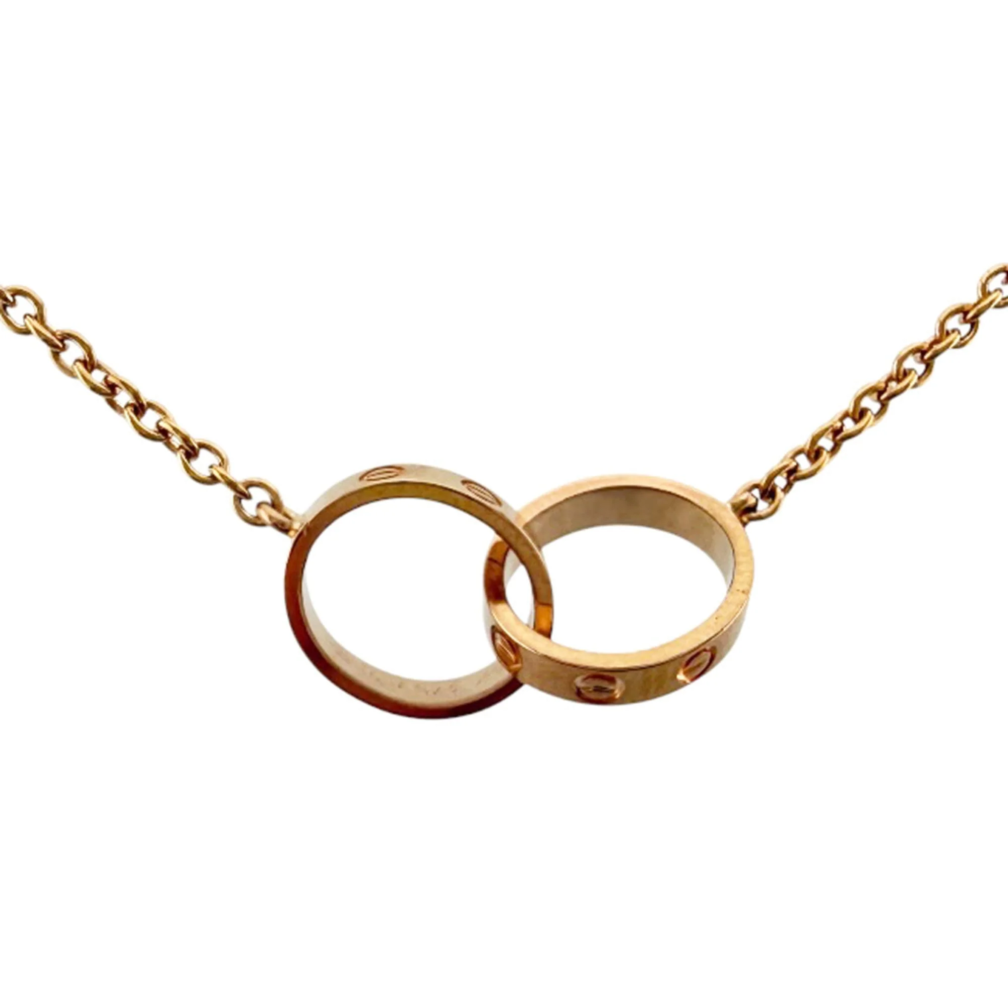 Love Pendant Necklace 18K Rose Gold