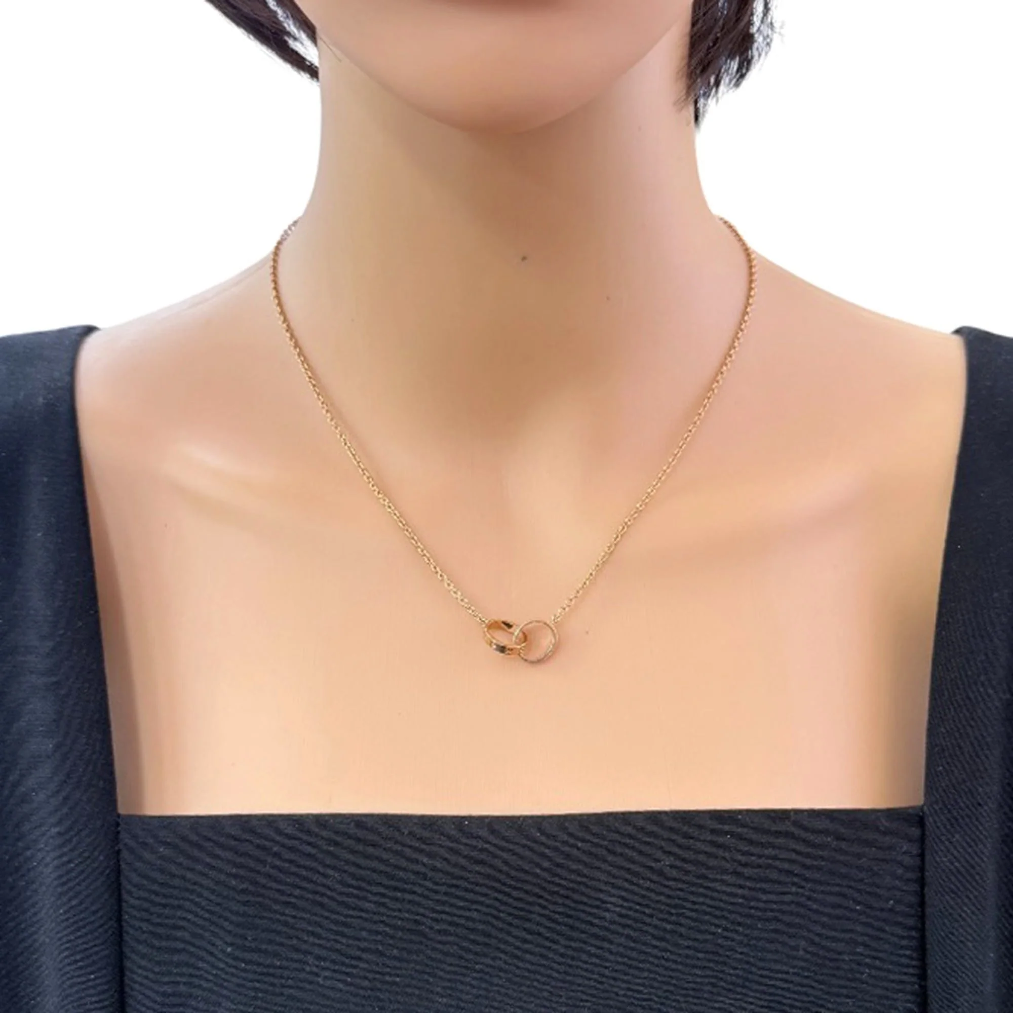 Love Pendant Necklace 18K Rose Gold - Image 2