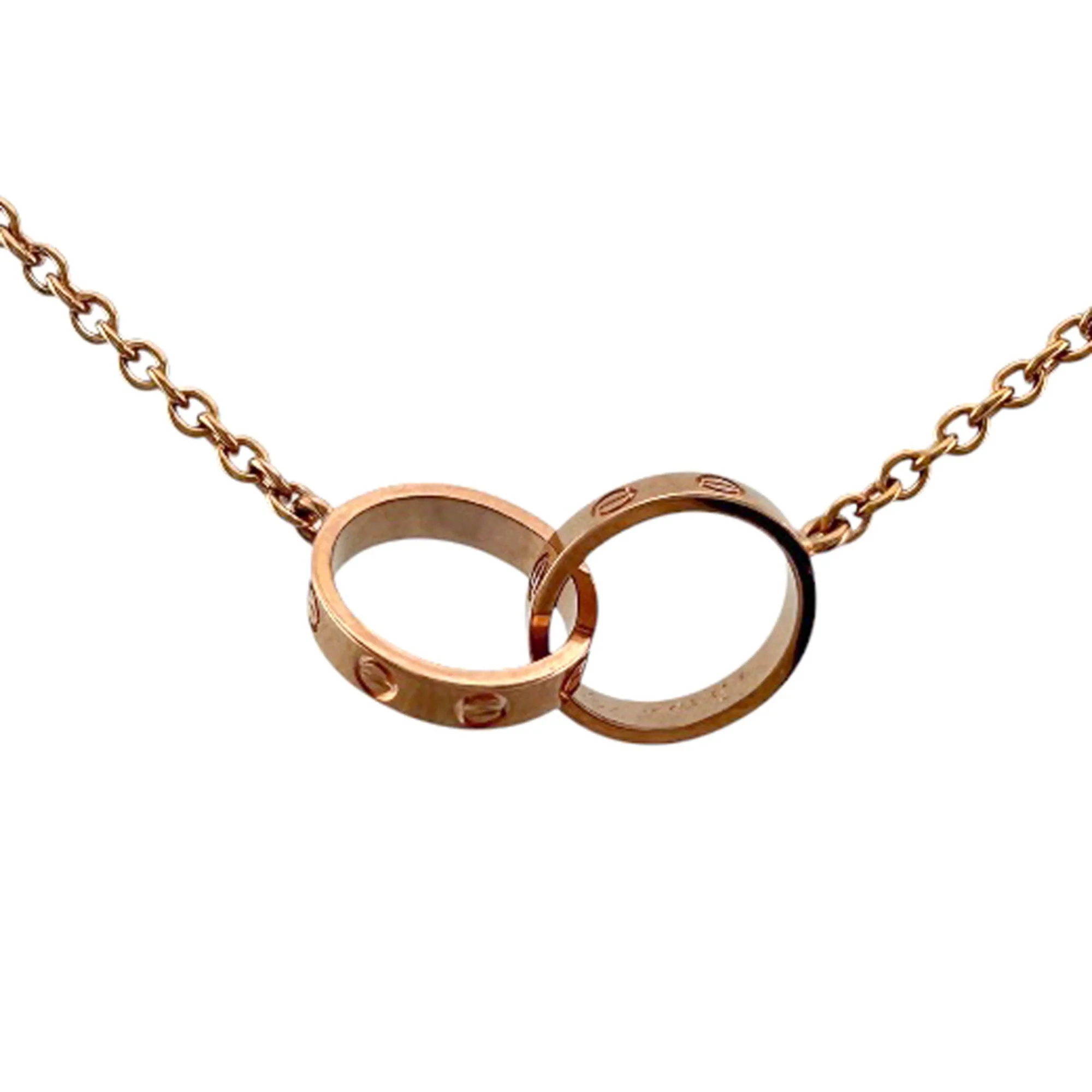 Love Pendant Necklace 18K Rose Gold - Image 3