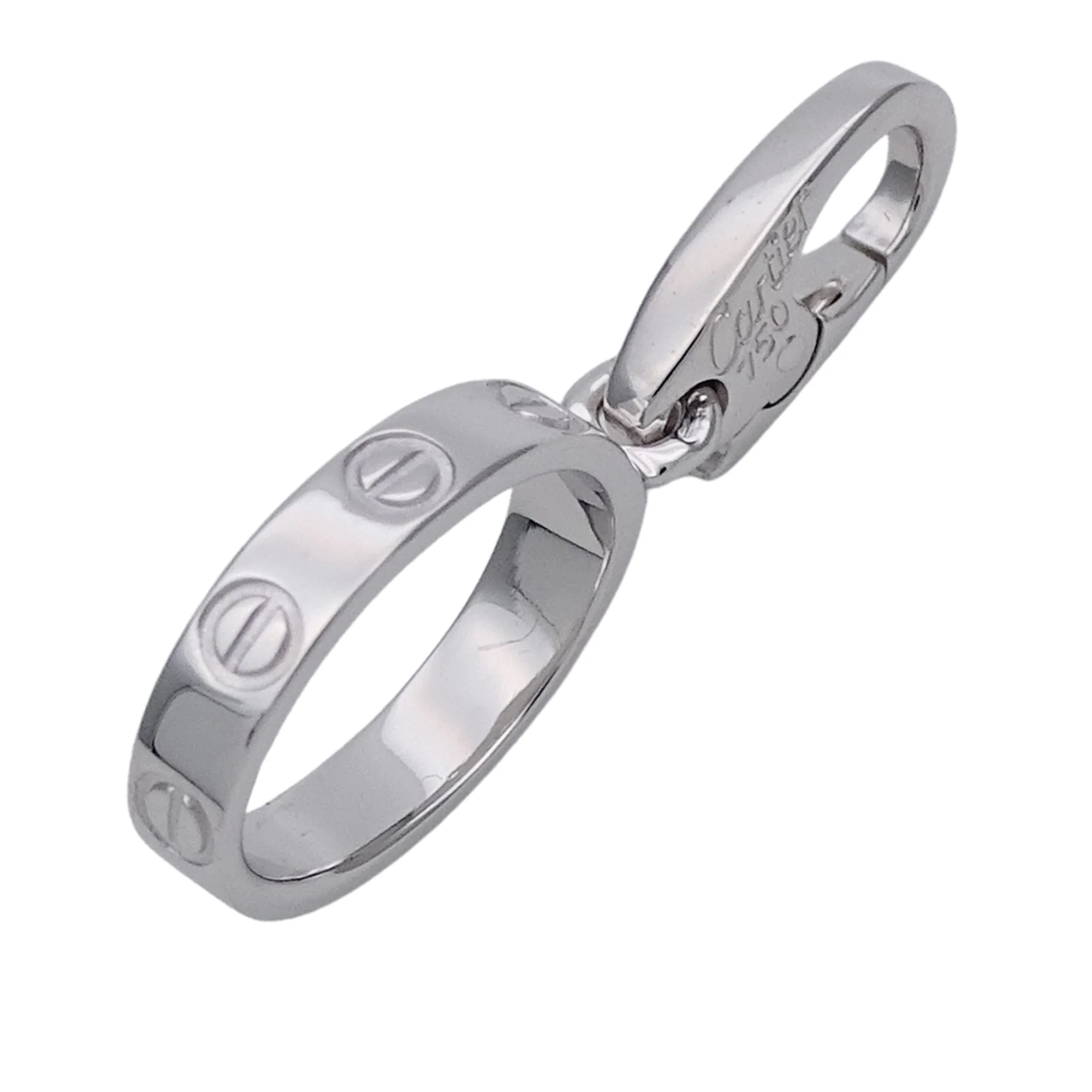Love Pendant Necklace White Gold
