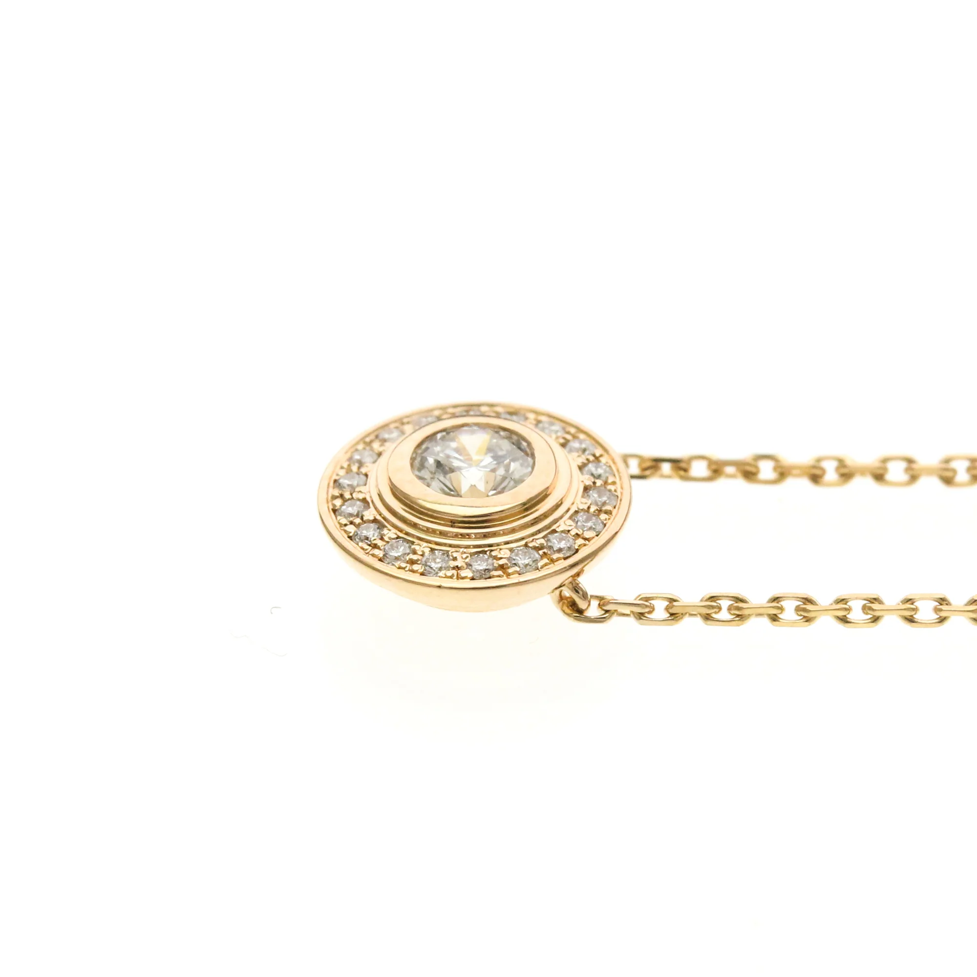 Pendant Necklace 18K Rose Gold With Diamond - Image 3