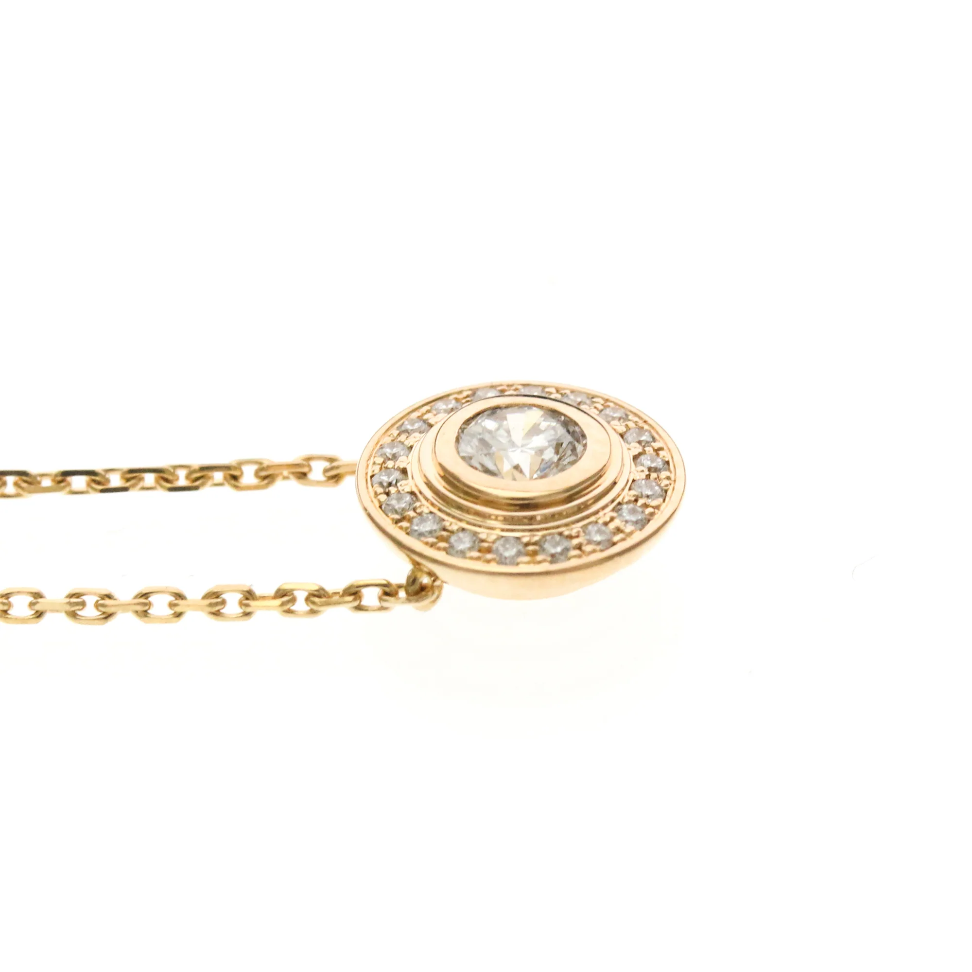 Pendant Necklace 18K Rose Gold With Diamond - Image 5