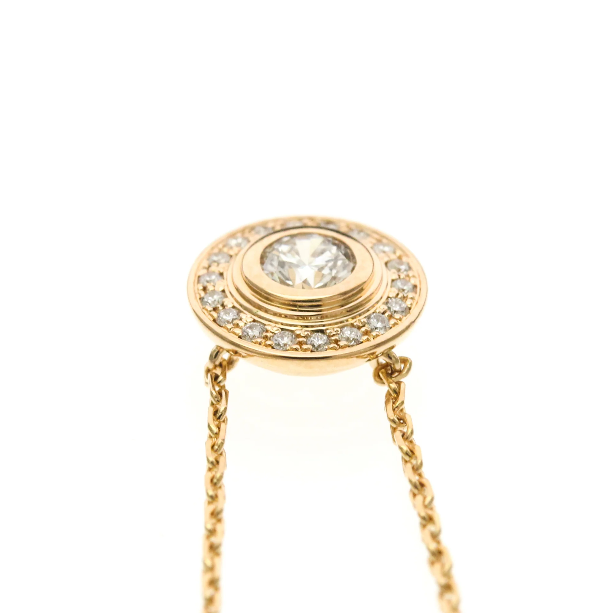 Pendant Necklace 18K Rose Gold With Diamond - Image 6