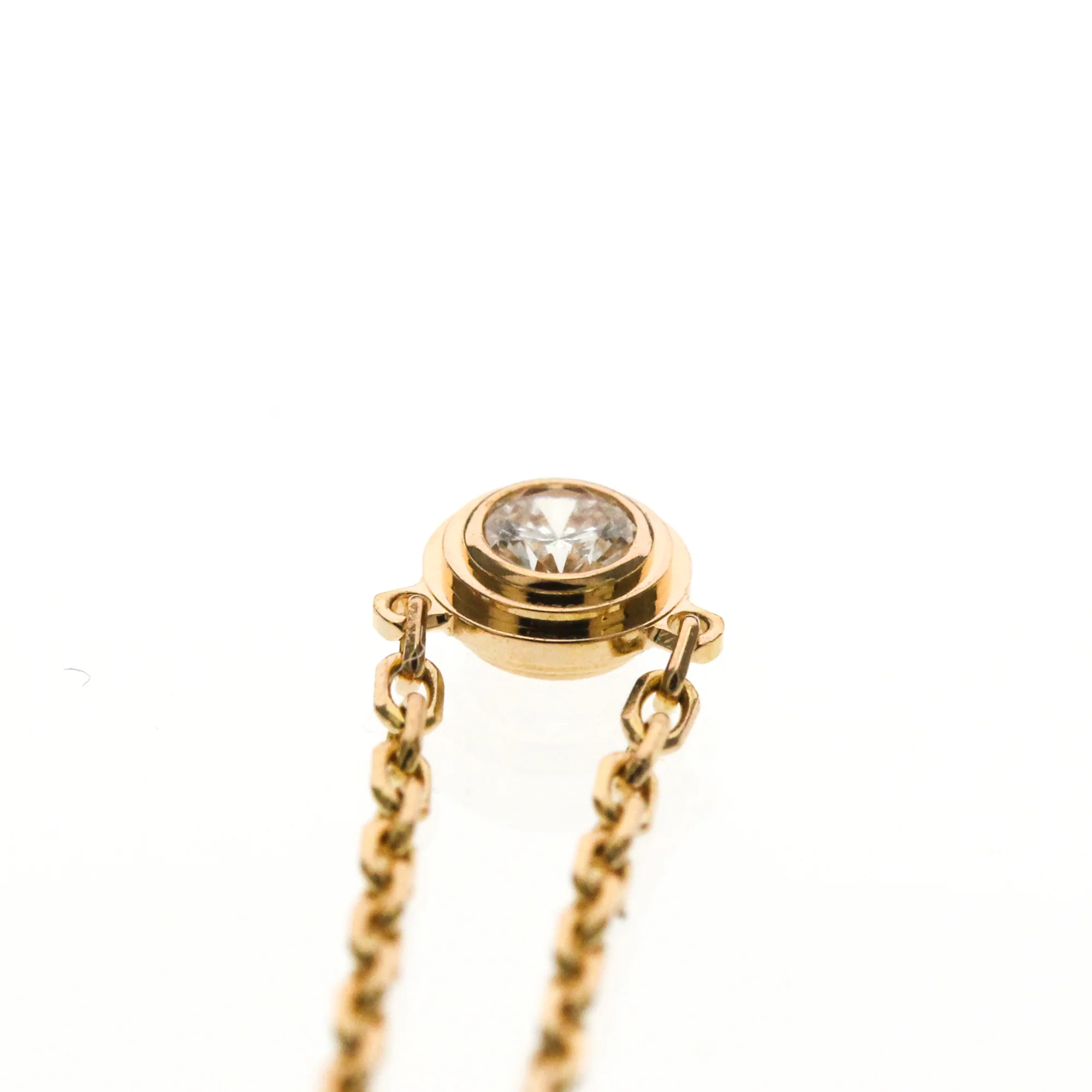 Pendant Necklace 18K Rose Gold With Diamond - Image 6
