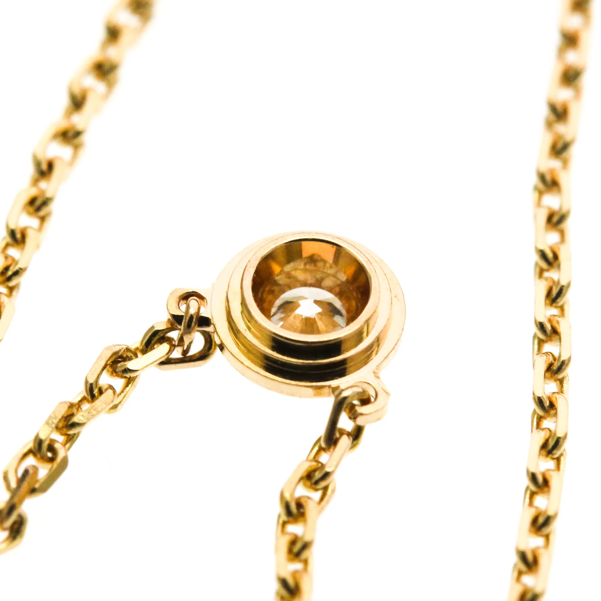 Pendant Necklace 18K Rose Gold With Diamond - Image 8