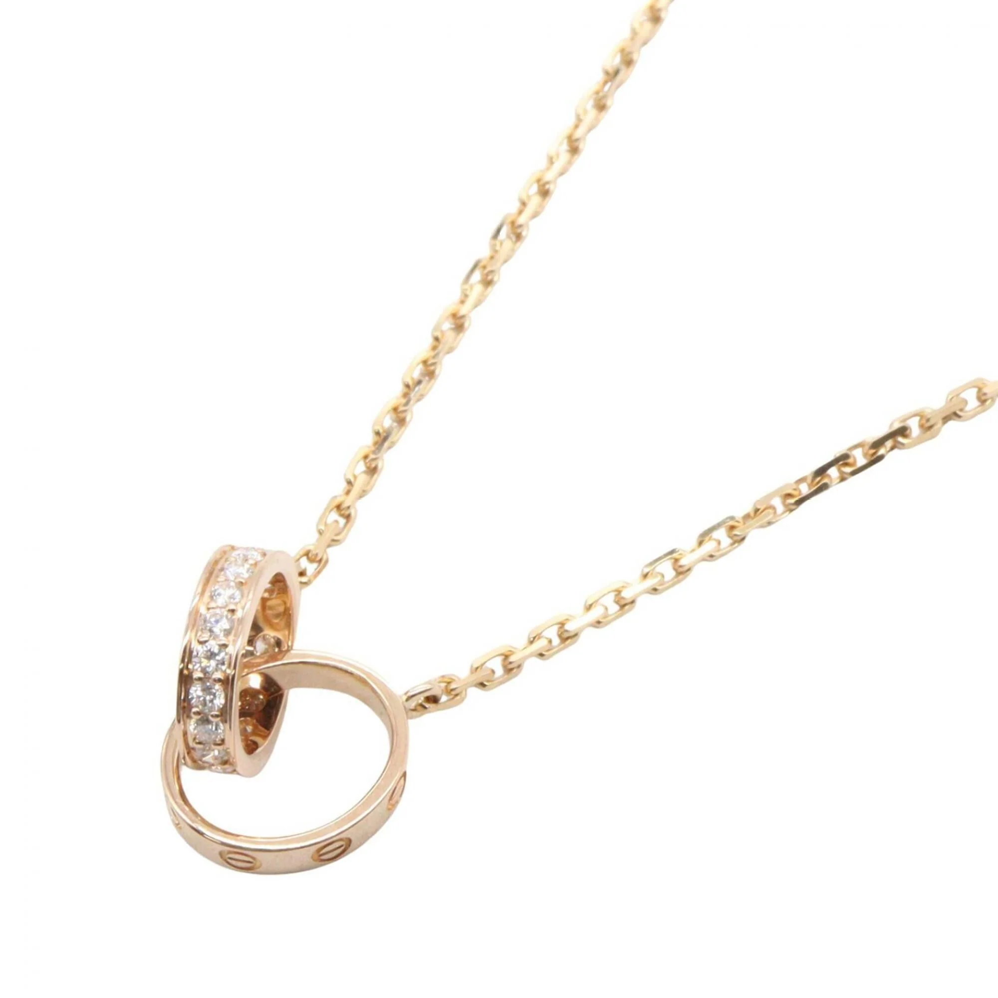 Pendant Necklace 18K Rose Gold with Diamond