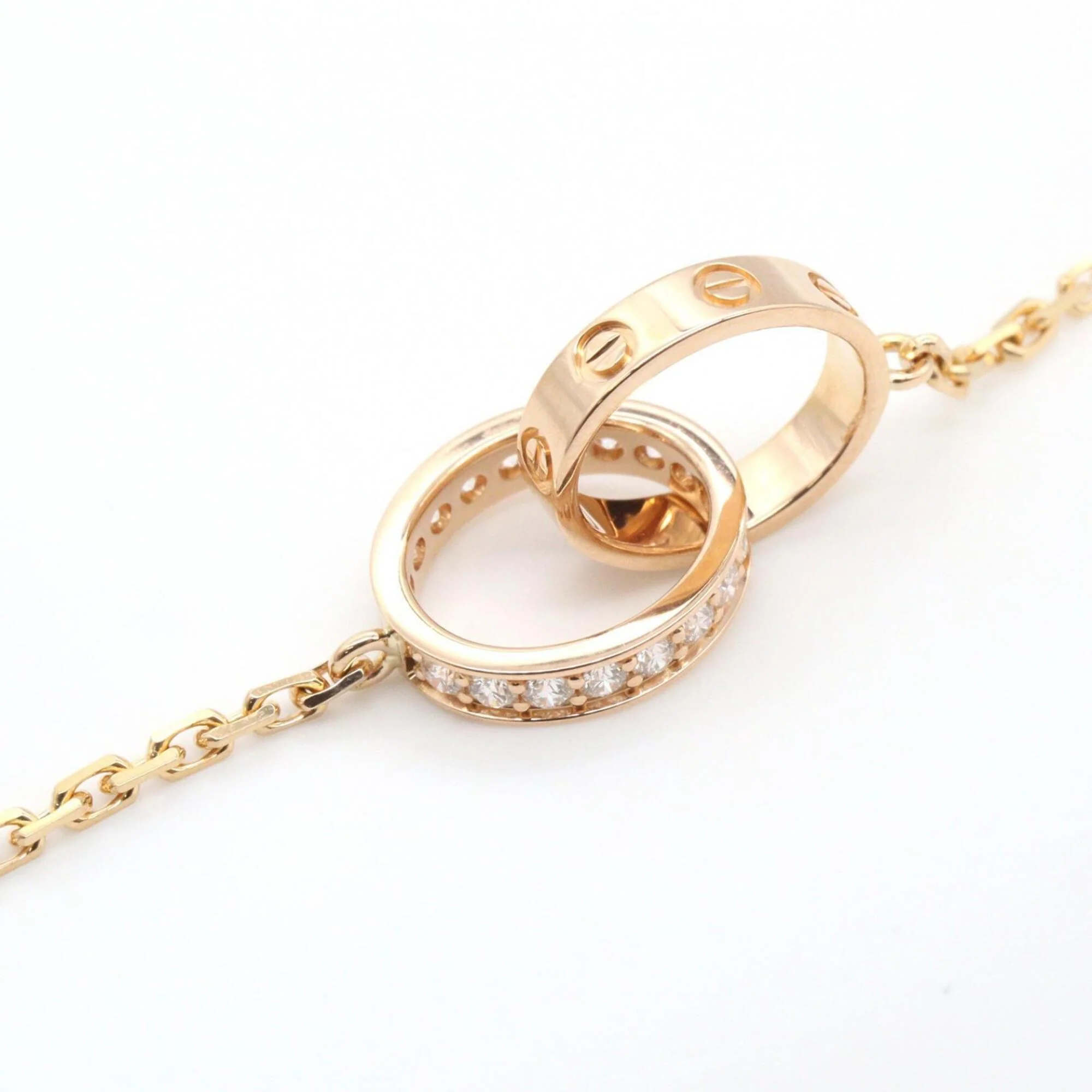 Pendant Necklace 18K Rose Gold with Diamond - Image 4