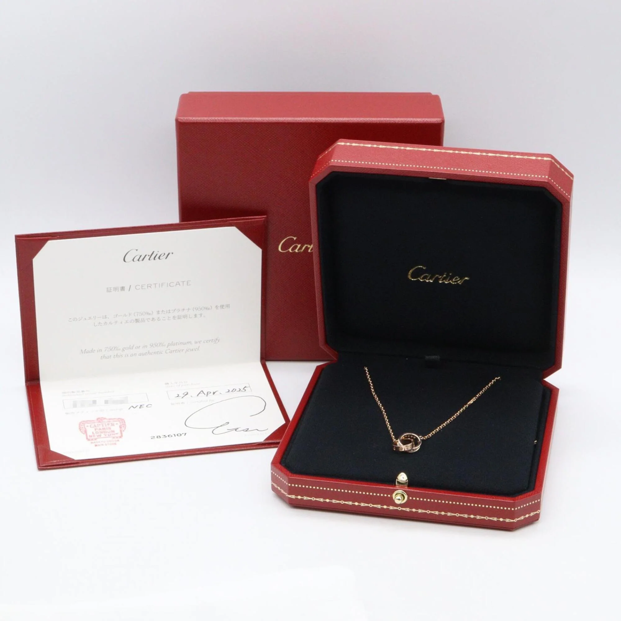 Pendant Necklace 18K Rose Gold with Diamond - Image 5