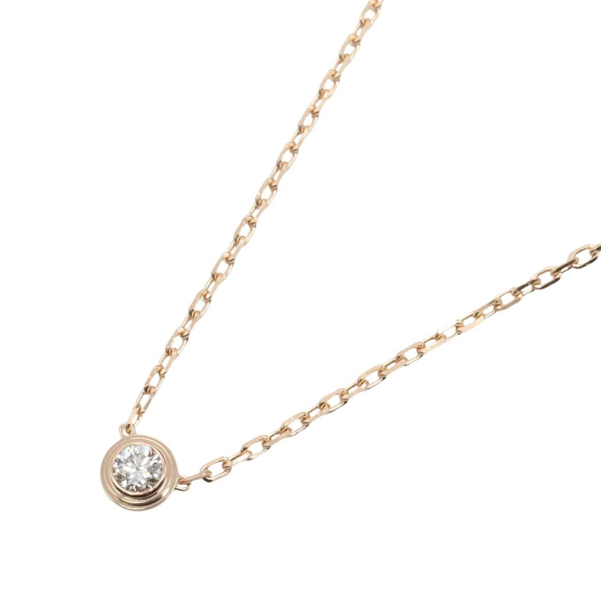 Pendant Necklace 18K Rose Gold with Diamond