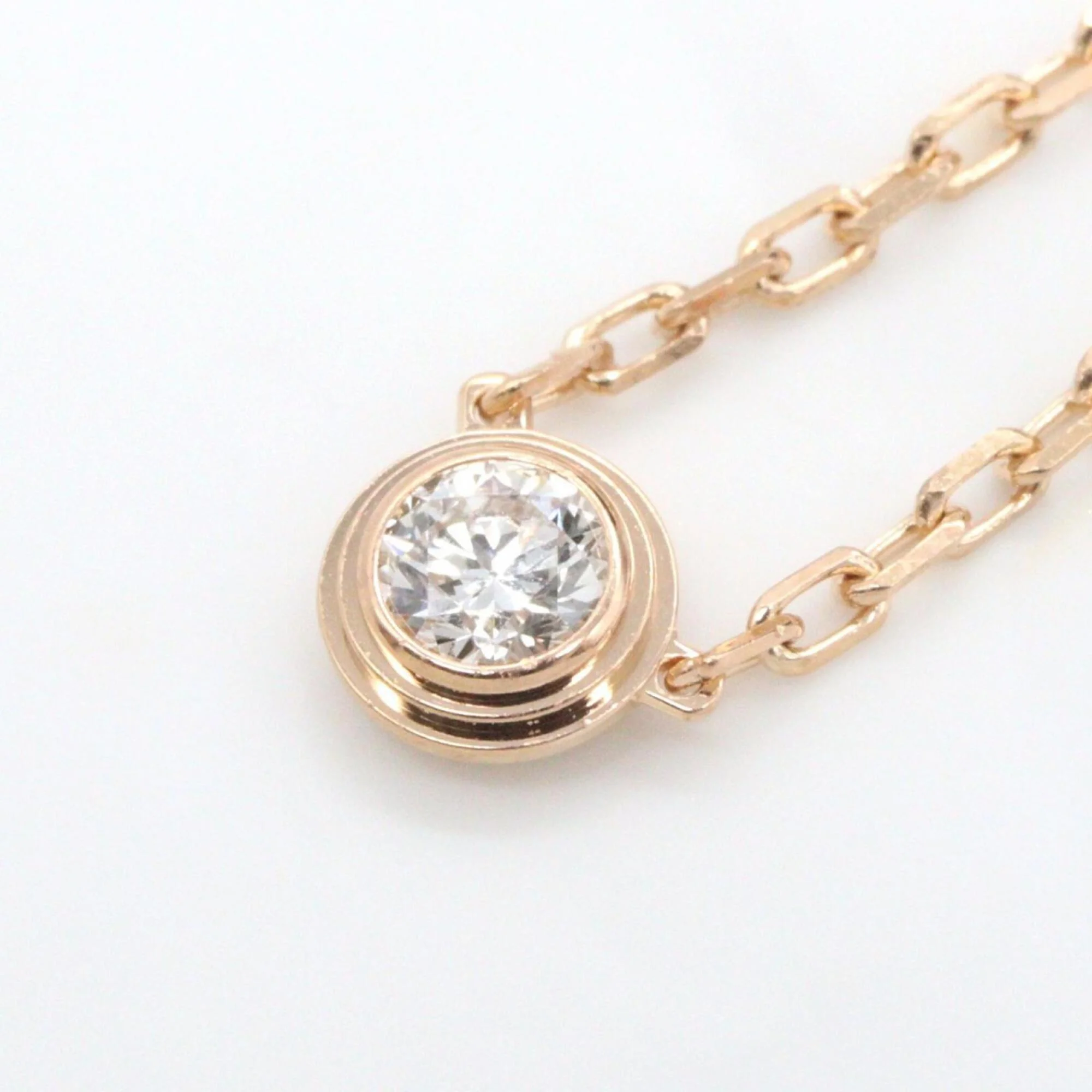 Pendant Necklace 18K Rose Gold with Diamond - Image 4