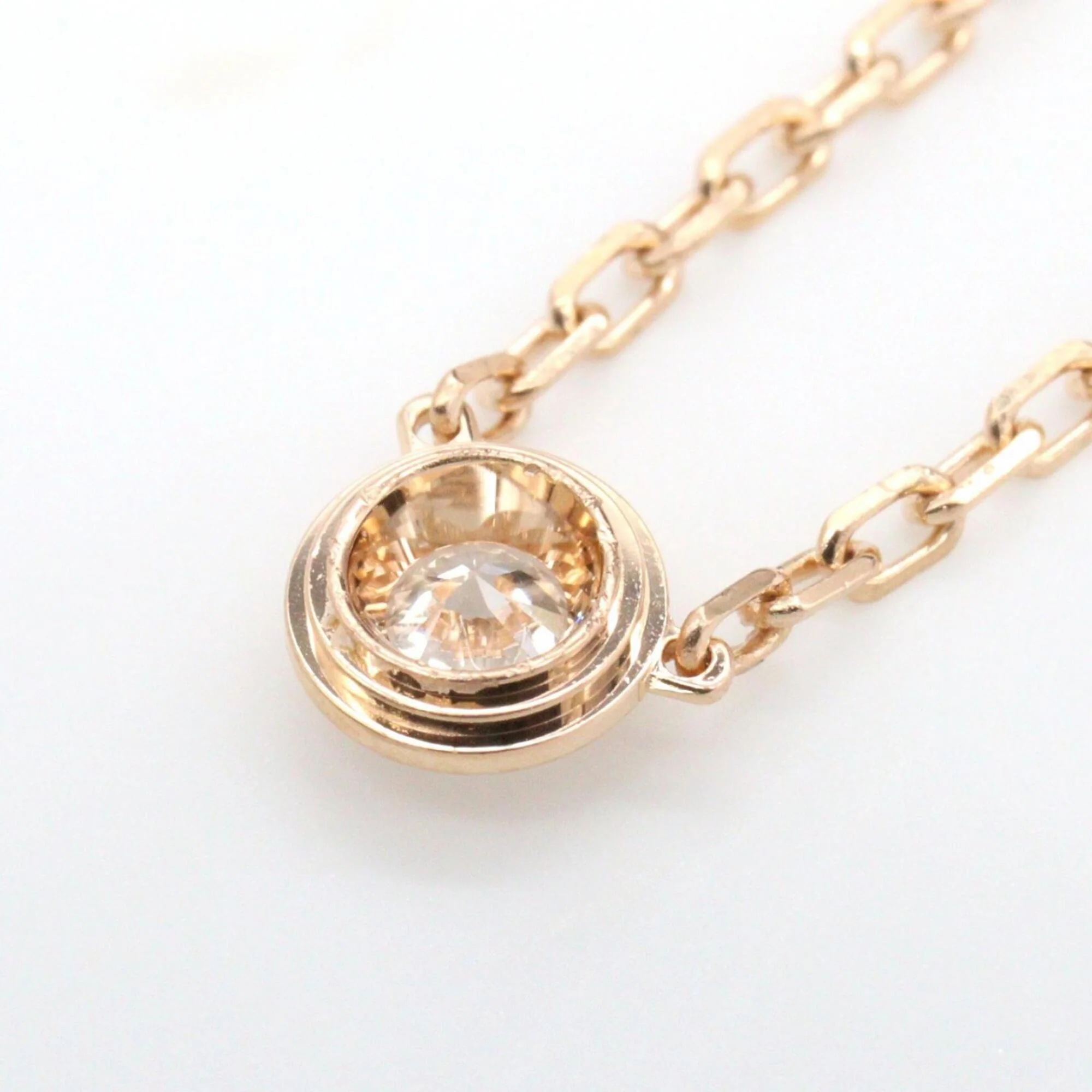 Pendant Necklace 18K Rose Gold with Diamond - Image 5