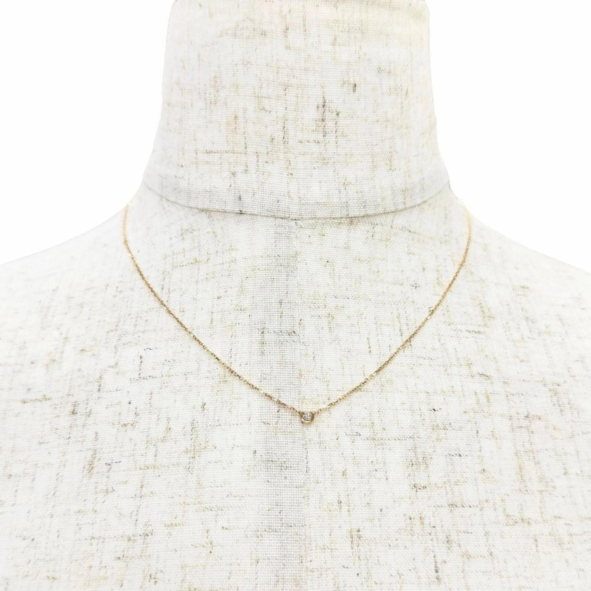 Pendant Necklace 18K Rose Gold with Diamond - Image 2