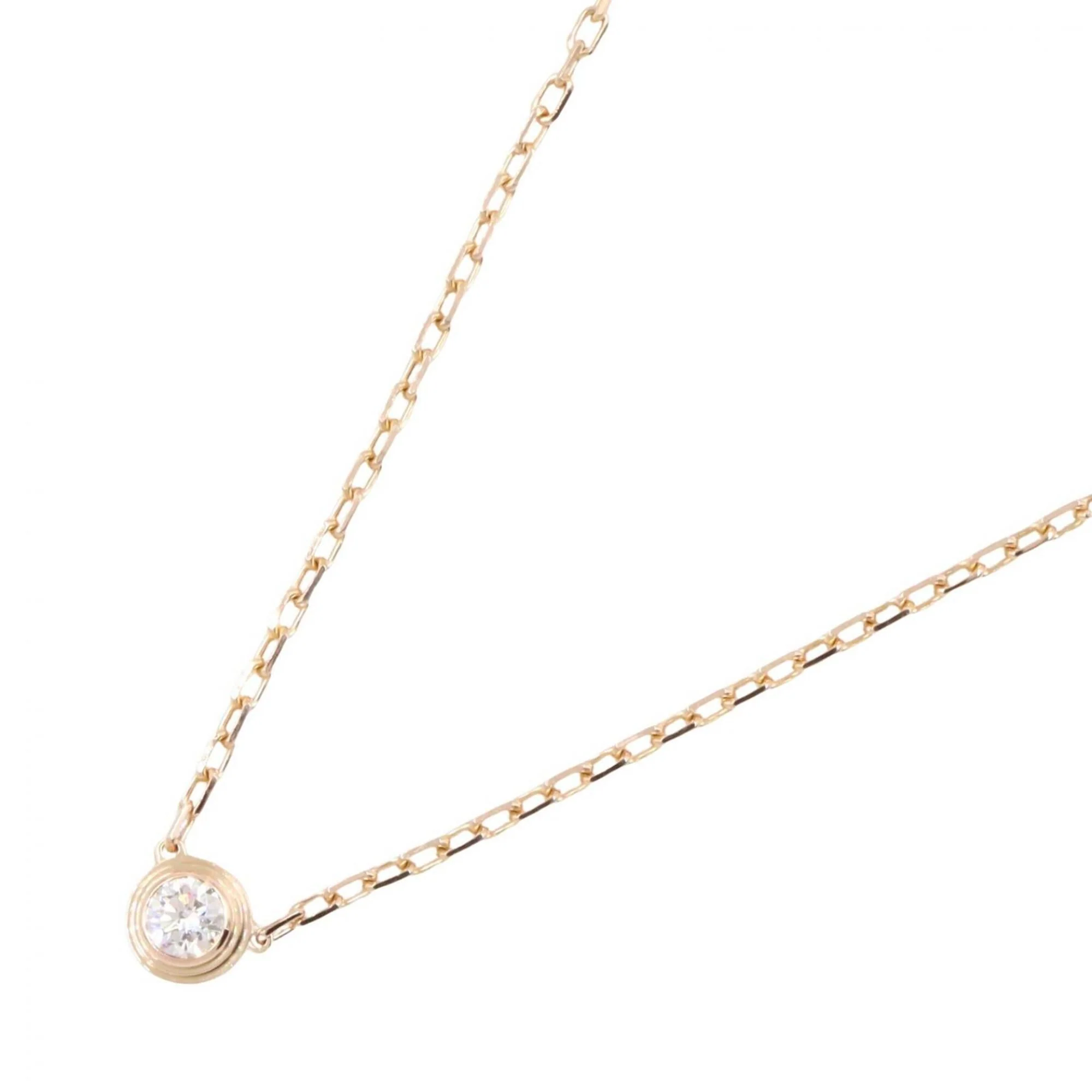 Pendant Necklace 18K Rose Gold with Diamond