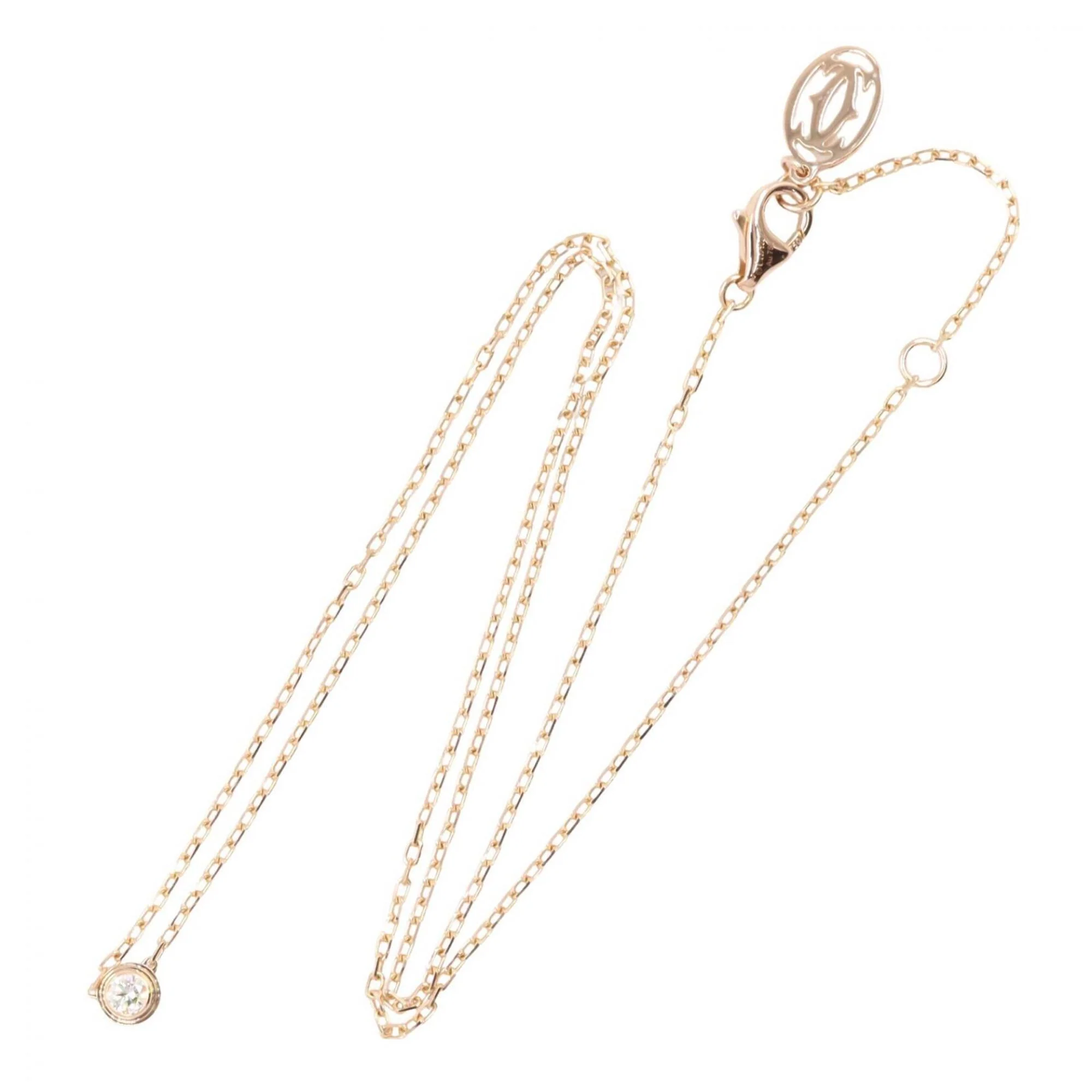 Pendant Necklace 18K Rose Gold with Diamond - Image 2