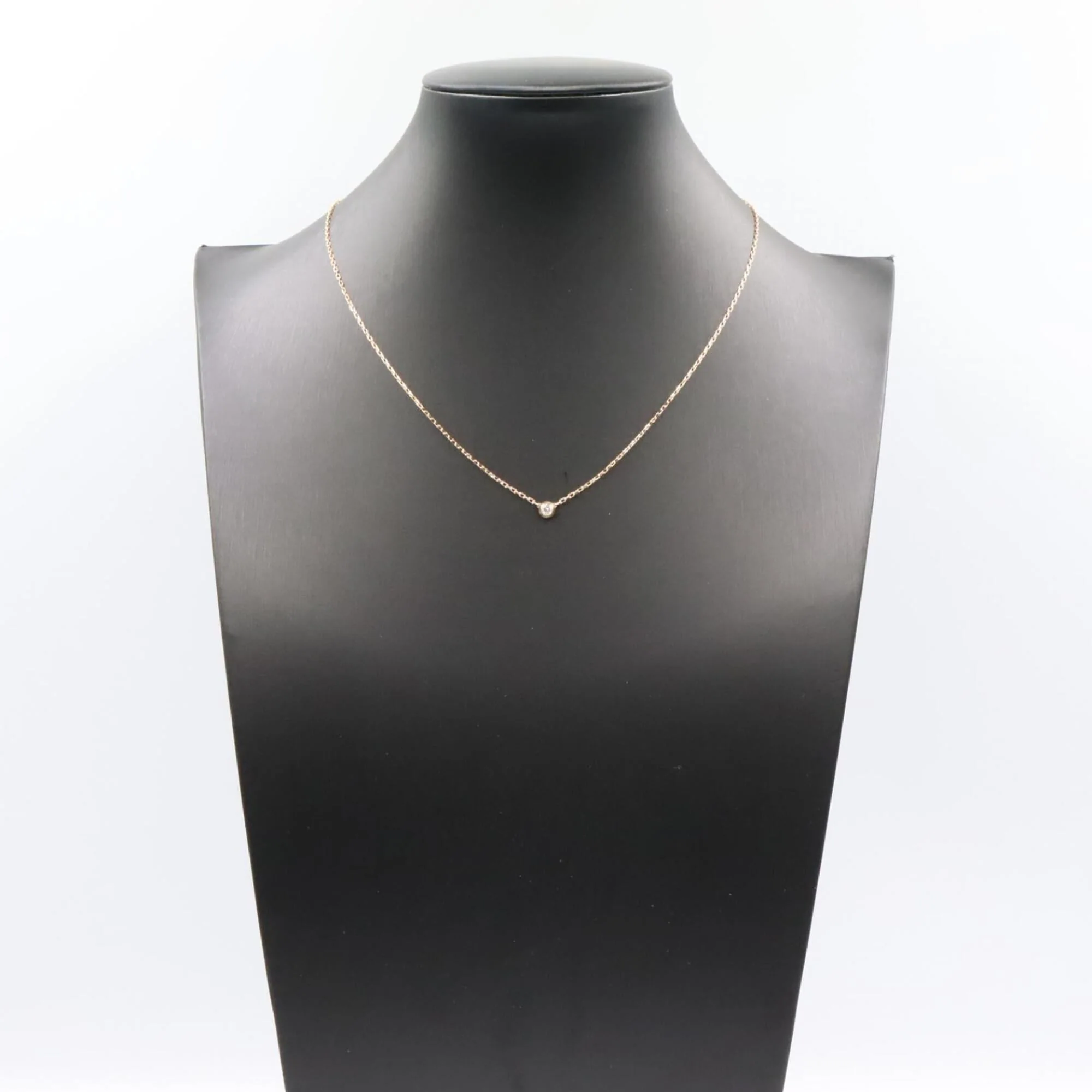 Pendant Necklace 18K Rose Gold with Diamond - Image 6