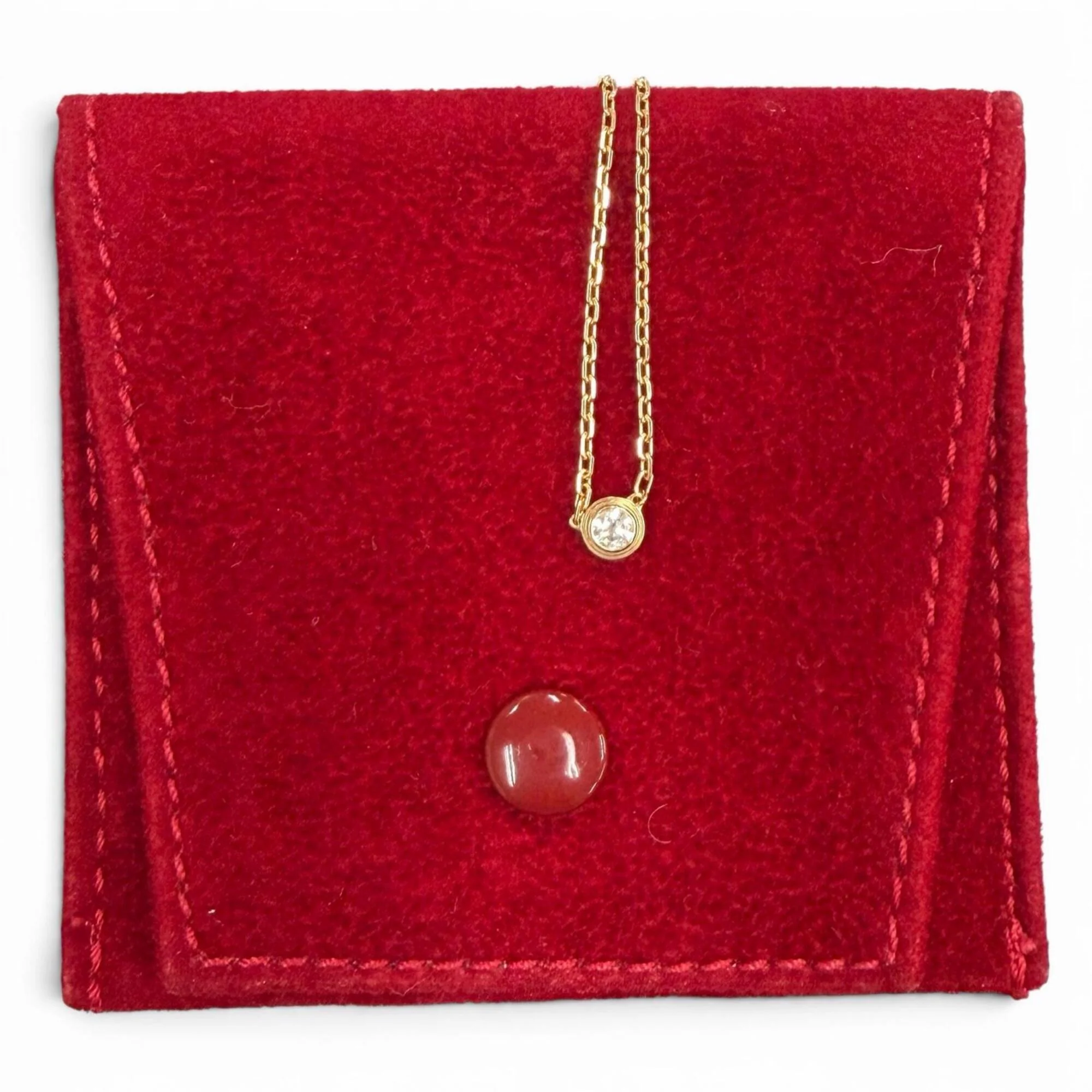 Pendant Necklace 18K Rose Gold with Diamond - Image 2