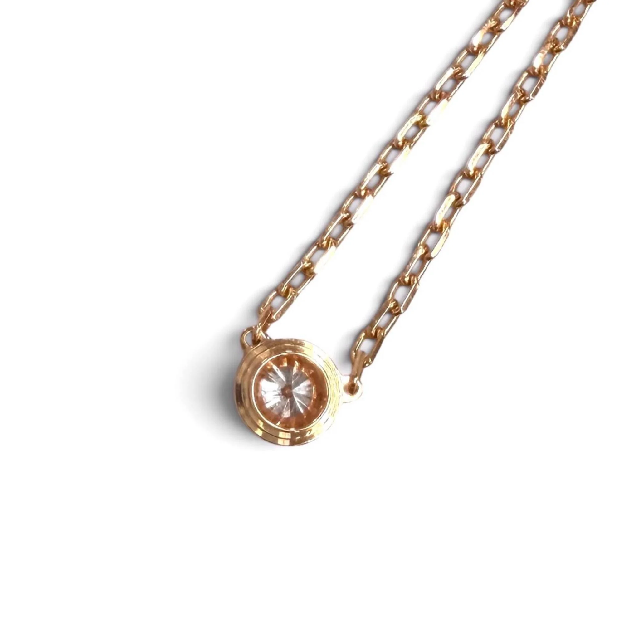 Pendant Necklace 18K Rose Gold with Diamond - Image 3