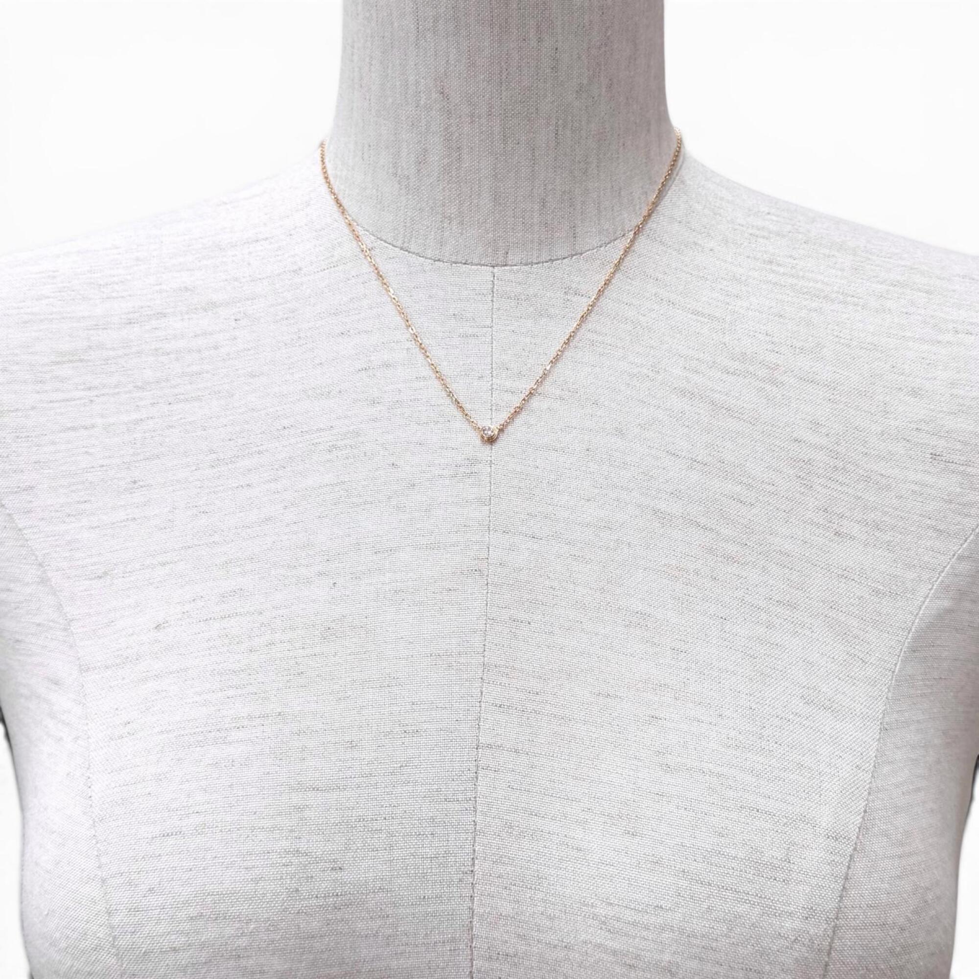 Pendant Necklace 18K Rose Gold with Diamond - Image 4