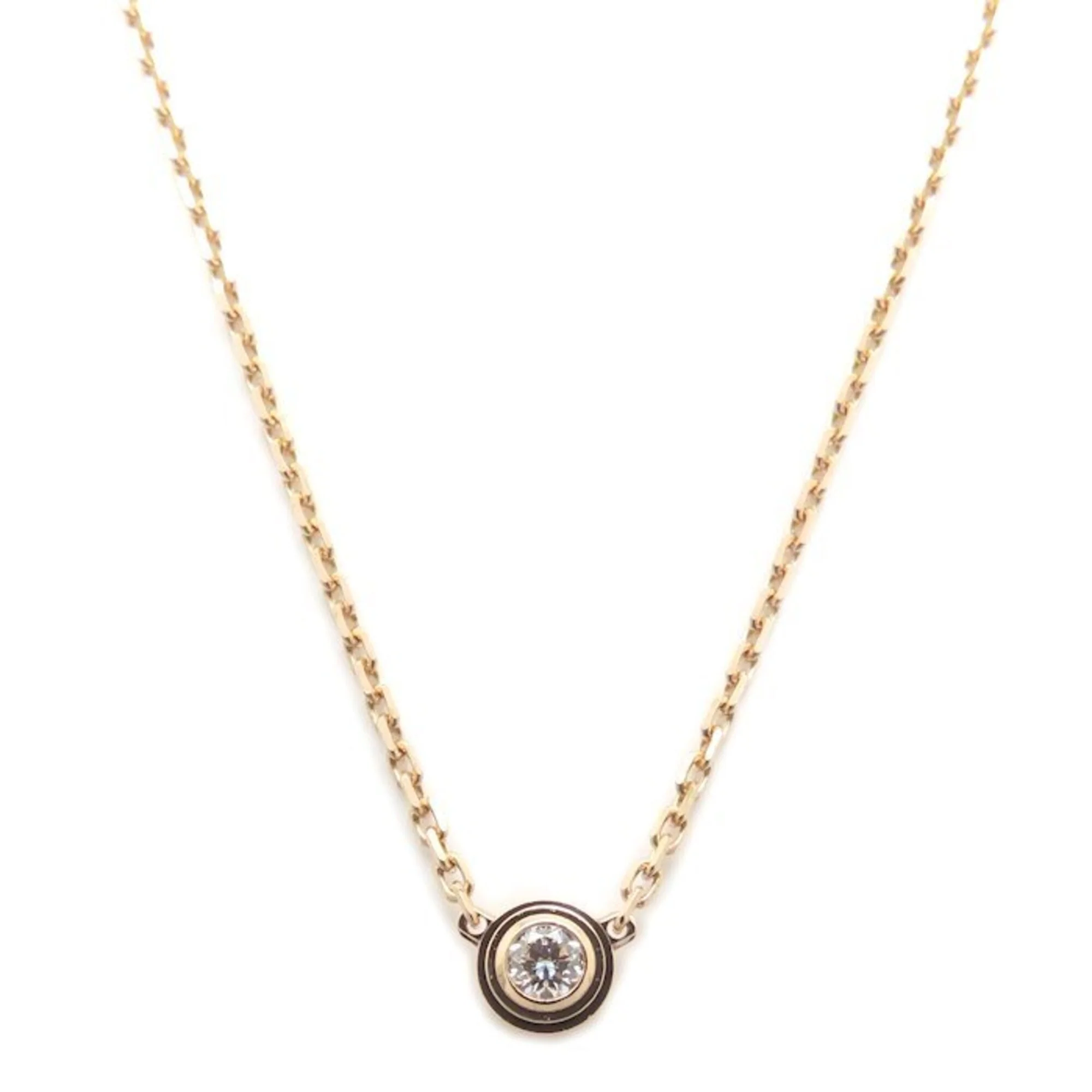 Pendant Necklace 18K Rose Gold with Diamond