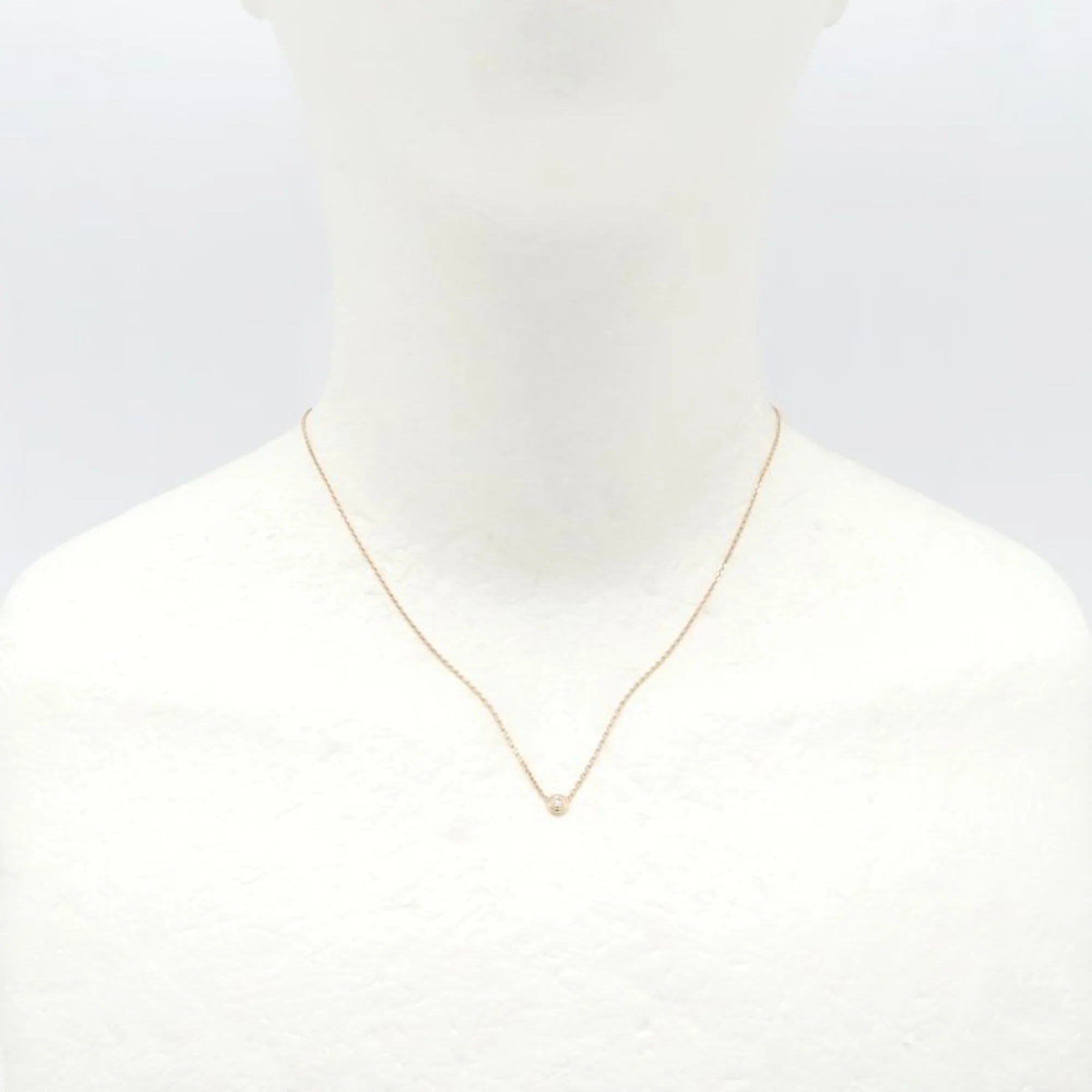 Pendant Necklace 18K Rose Gold with Diamond - Image 3