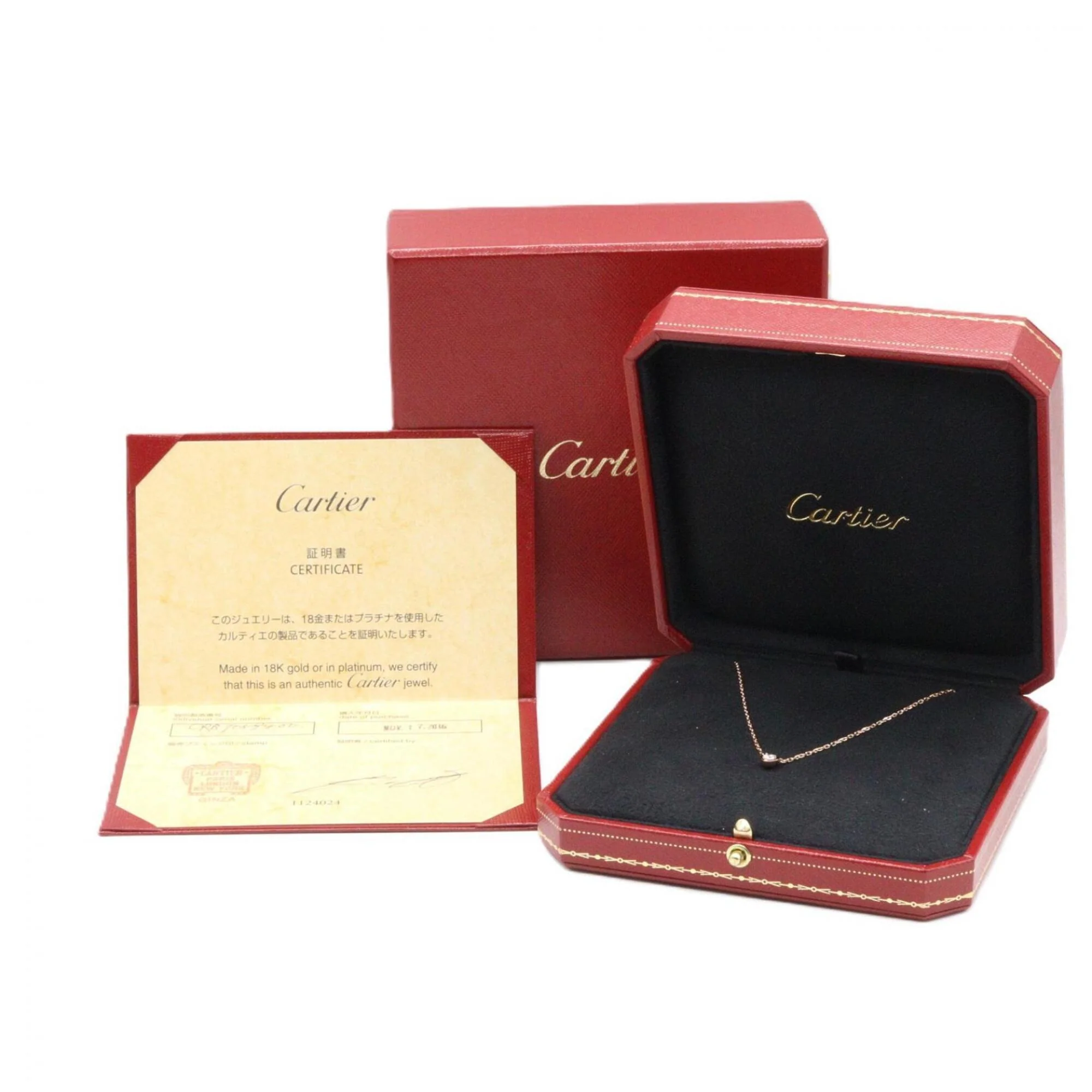 Pendant Necklace 18K Rose Gold with Diamond - Image 5