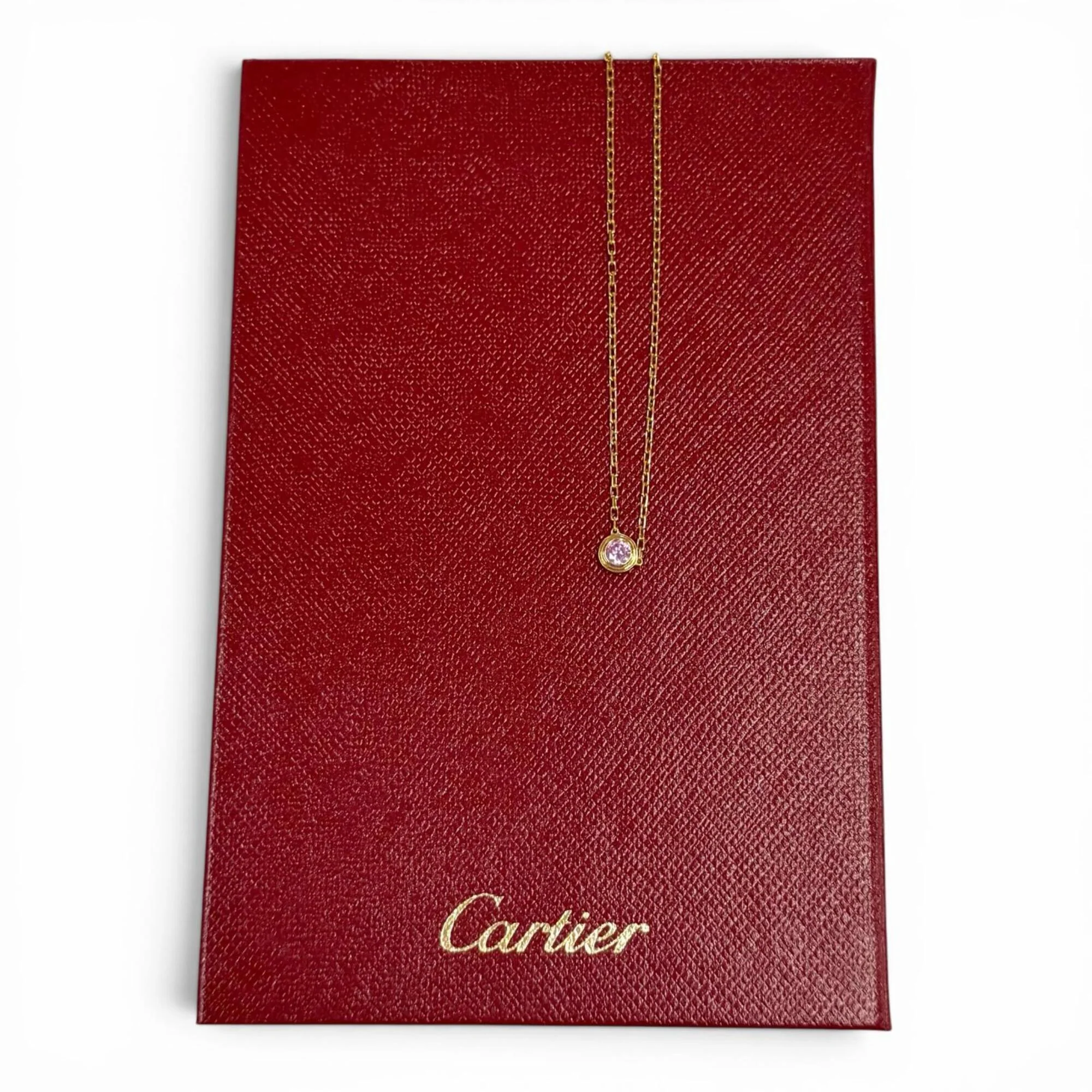 Pendant Necklace 18K Rose Gold with Sapphire - Image 2